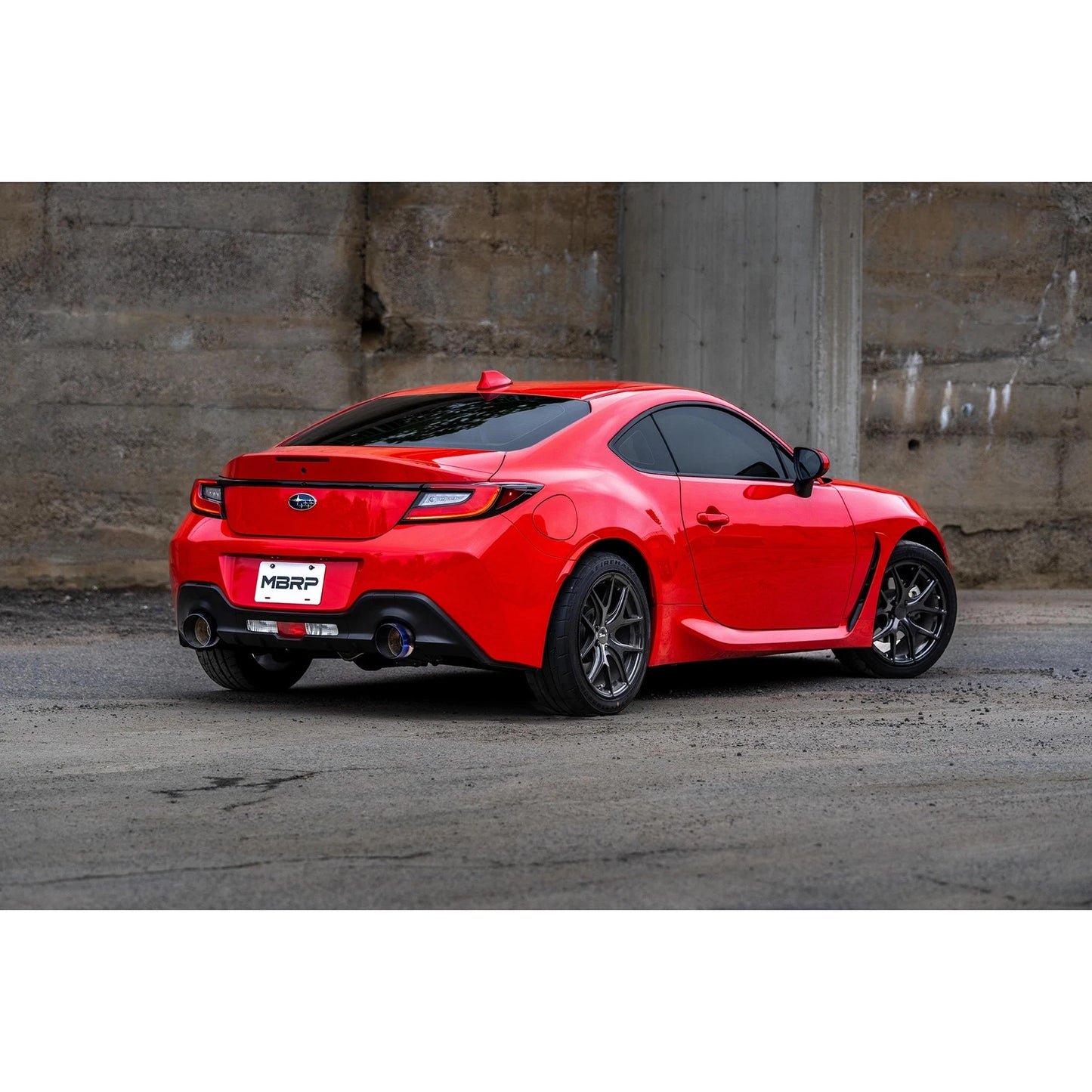 MBRP 2022 Subaru BRZ 2.4L/Toyota GR86 2.4L 2.5in Dual Split Rear Exit w/5in OD Burnt End Tips - T304