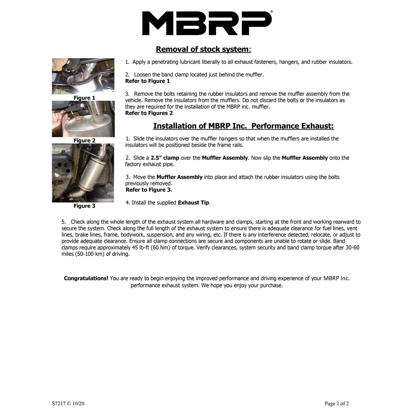 MBRP 05-10 Ford Mustang V6 3in Axle Back Single Rear Exit AL