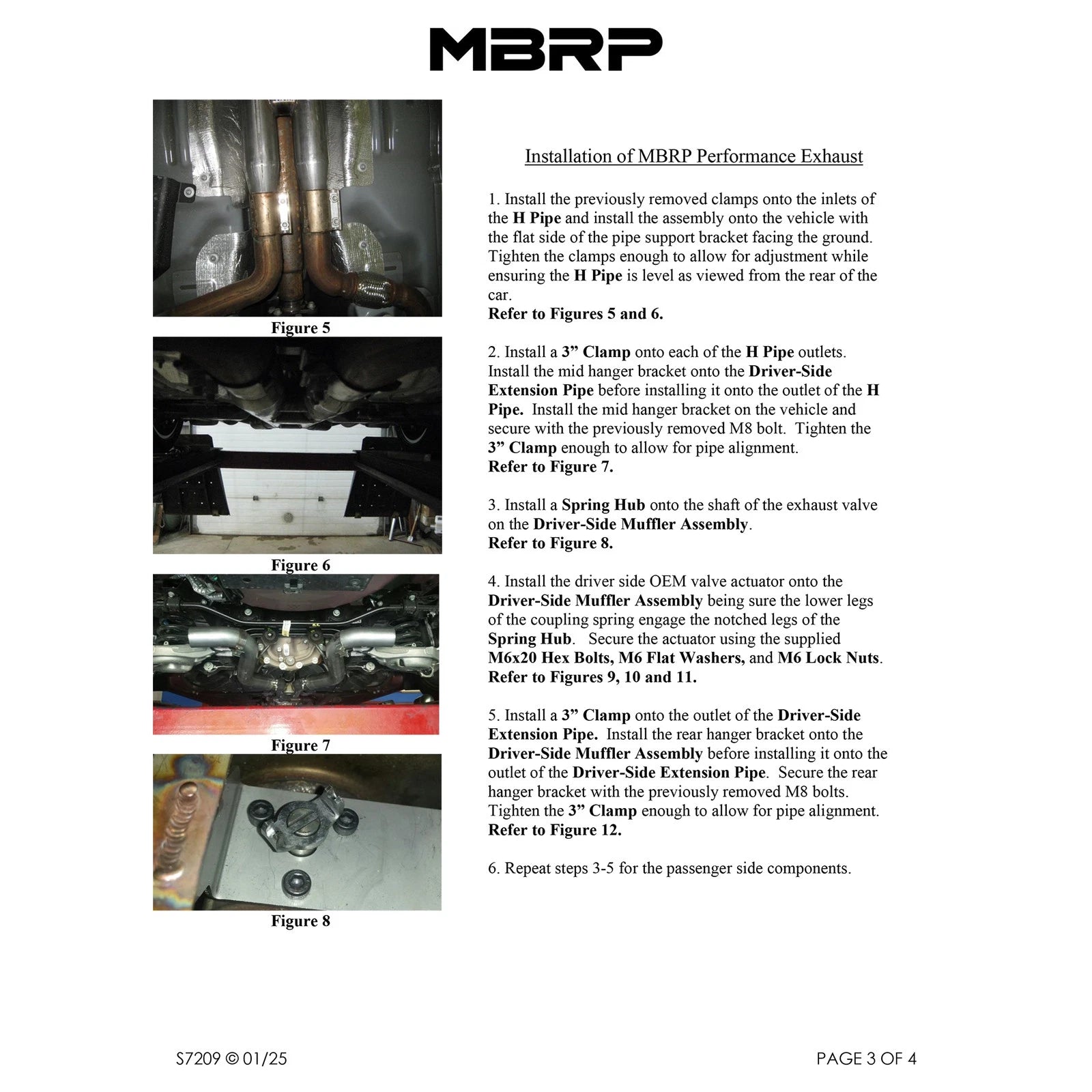 MBRP 18-20 Ford Mustang GT 5.0 w/ Quad Tip Active Exhaust Cat Back Split Rear T304 w/ Carb Fib Tips