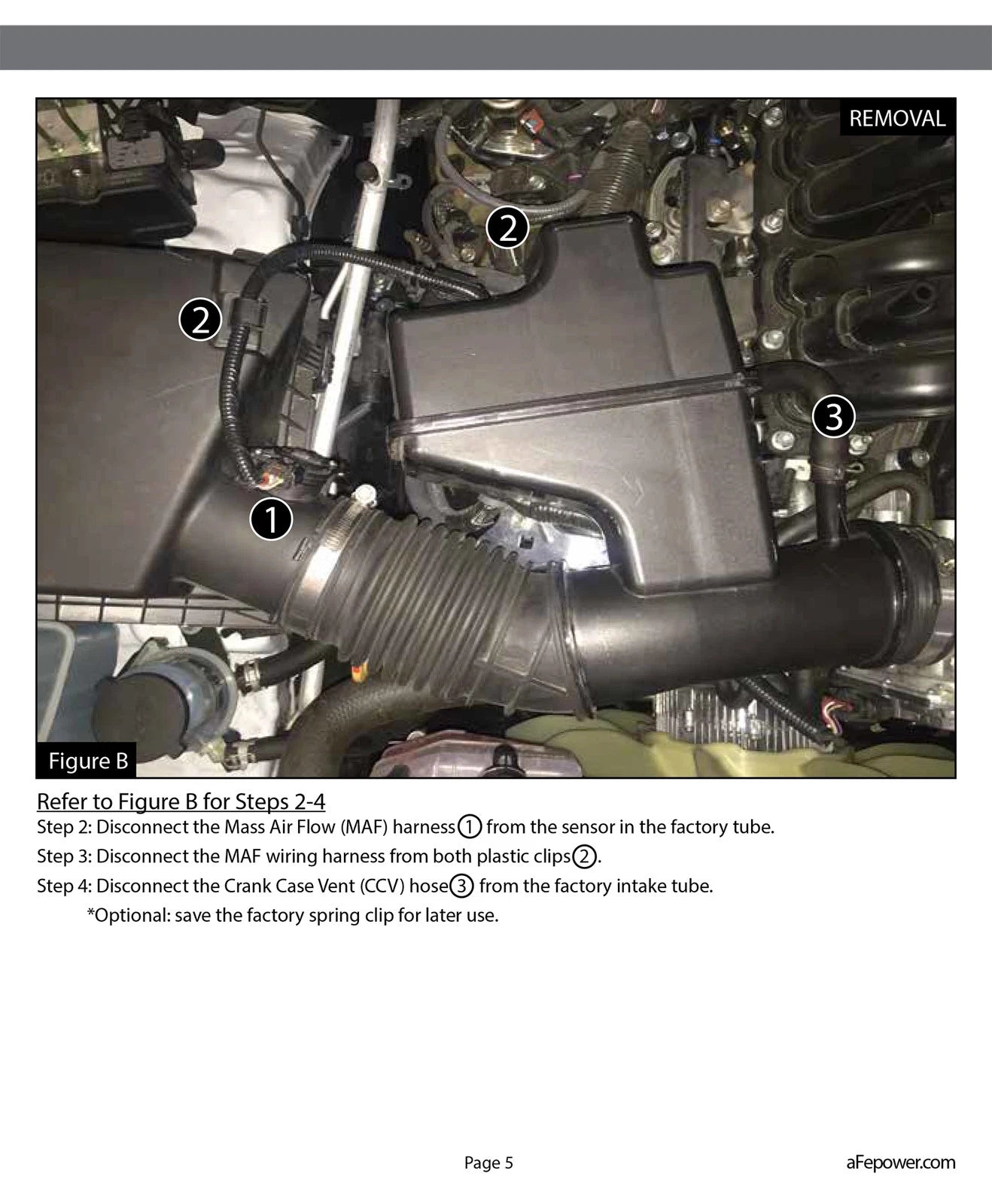 aFe Momentum GT Pro 5R Stage-2 Intake System 2016 Toyota Tacoma V6 3.5L