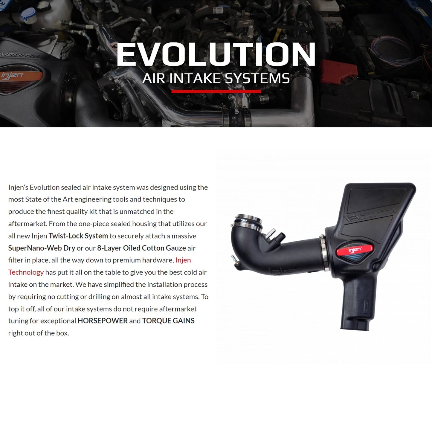 Injen 08-15 Mitsubishi Evo X 2.0L Evolution Intake