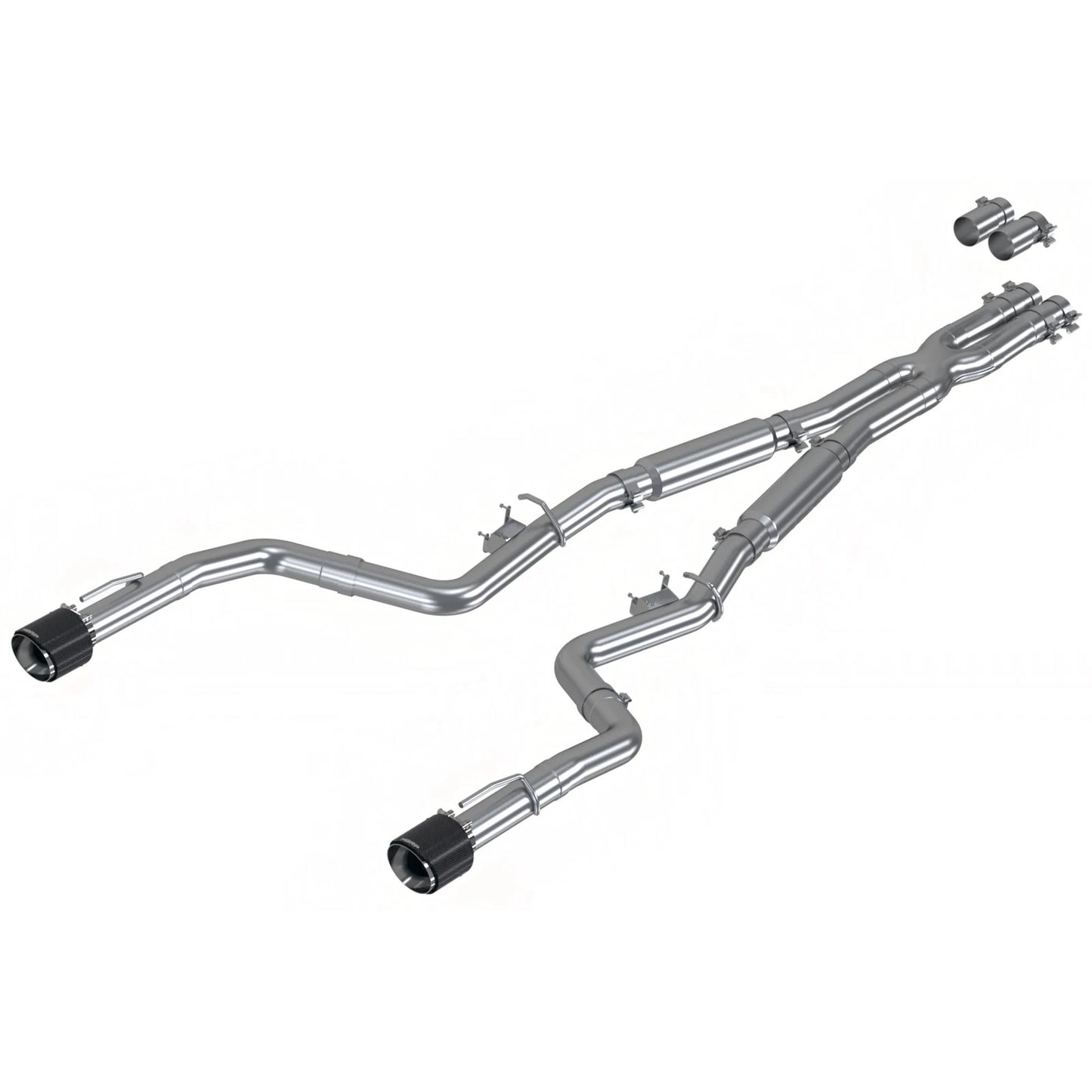 MBRP 17-21 Charger 5.7/6.1/6.4L 3in Dual Rear Exit SS Catback Exhaust w/ Carbon Fiber Tips