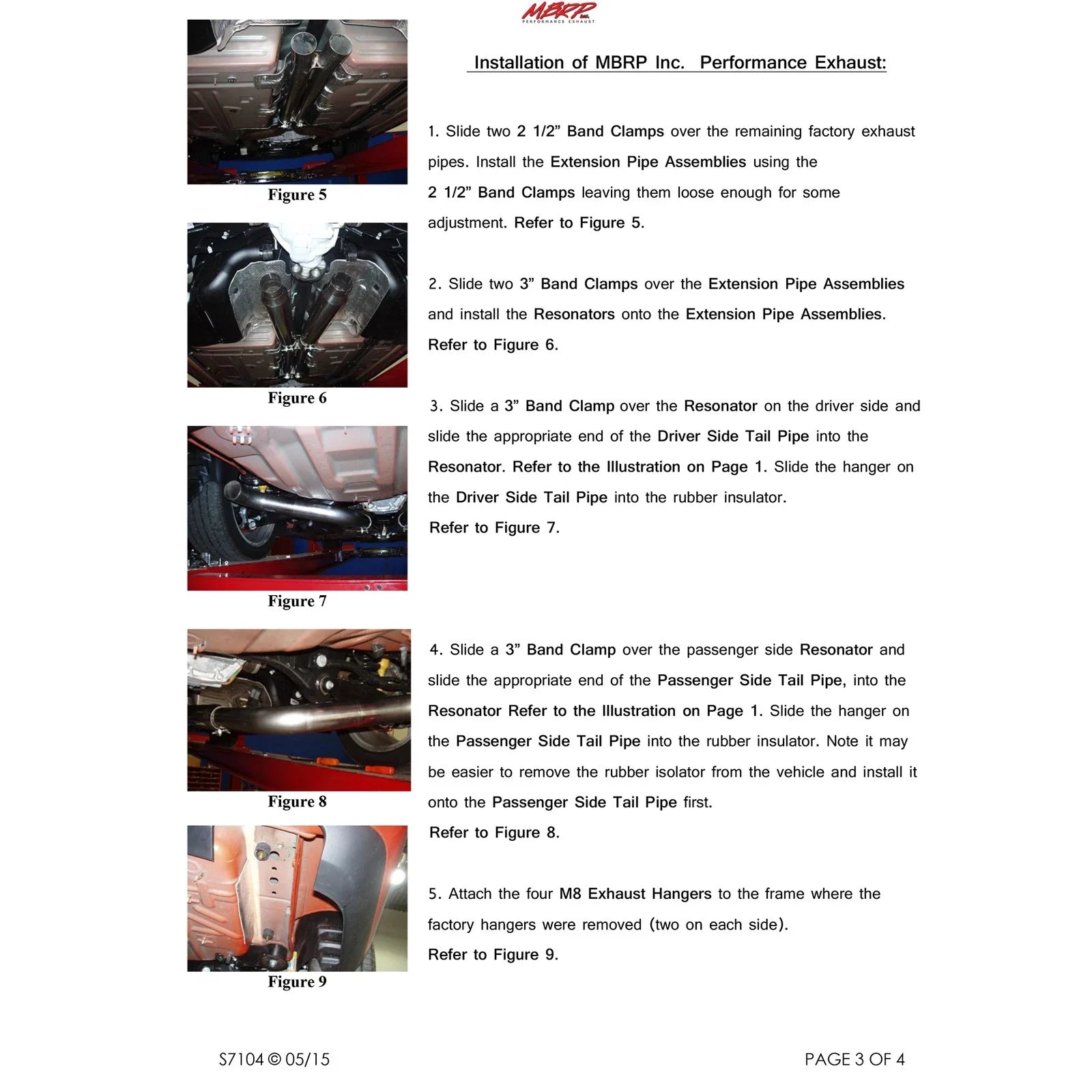 MBRP 2009 Dodge Challenger RT 5.7L Hemi Cat Back Cool Duals