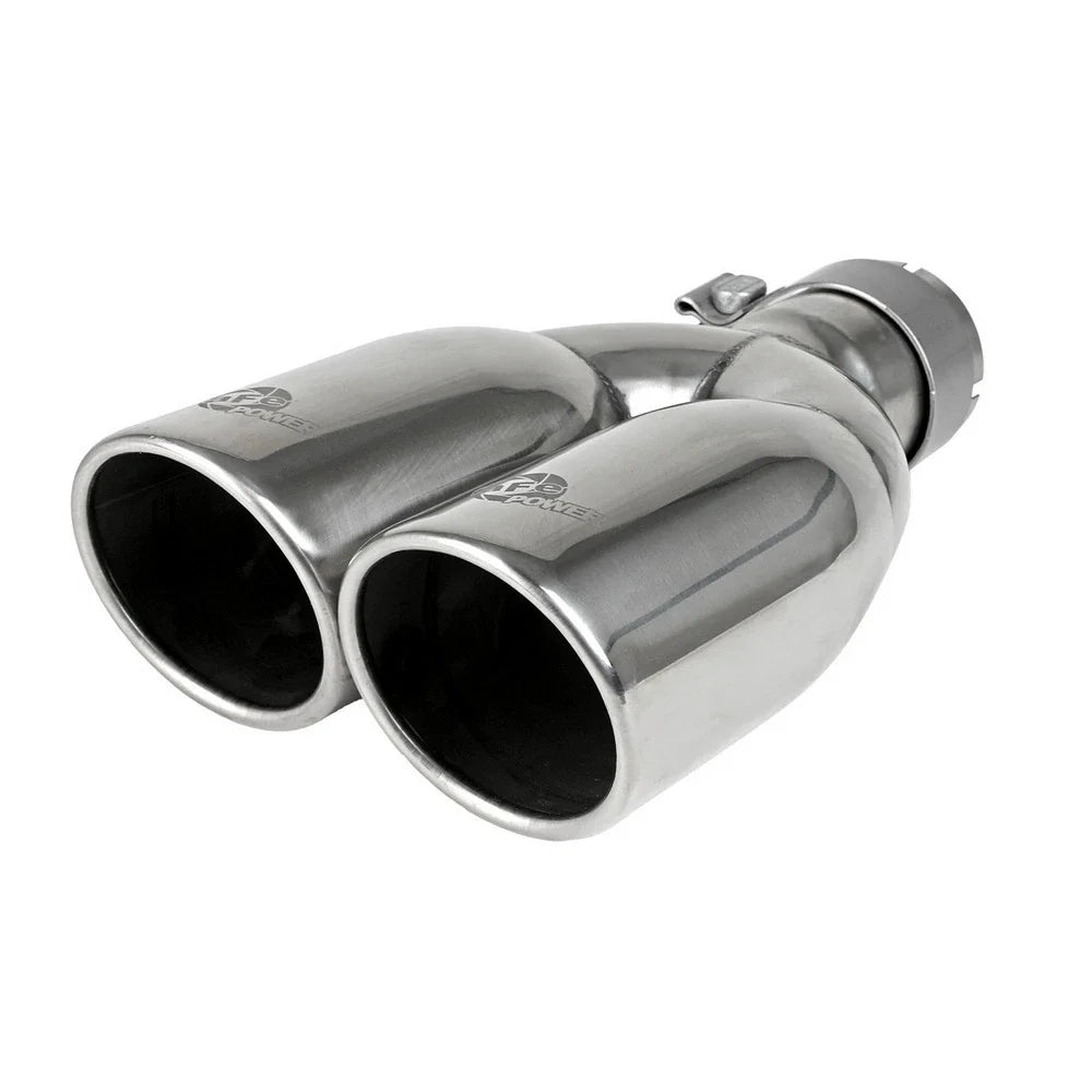 aFe Rebel Series 2.5in 409 SS Axle-Back Exhaust Polished 07-18 Jeep Wrangler (JK) V6-3.6L/3.8L
