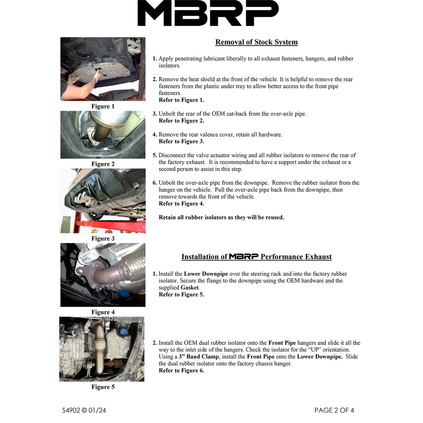 MBRP 23-24 Honda Civic Type R 2.0L T304 SS 3in Cat-Back Exhaust Triple Center Outlet w/ Burnt Tips