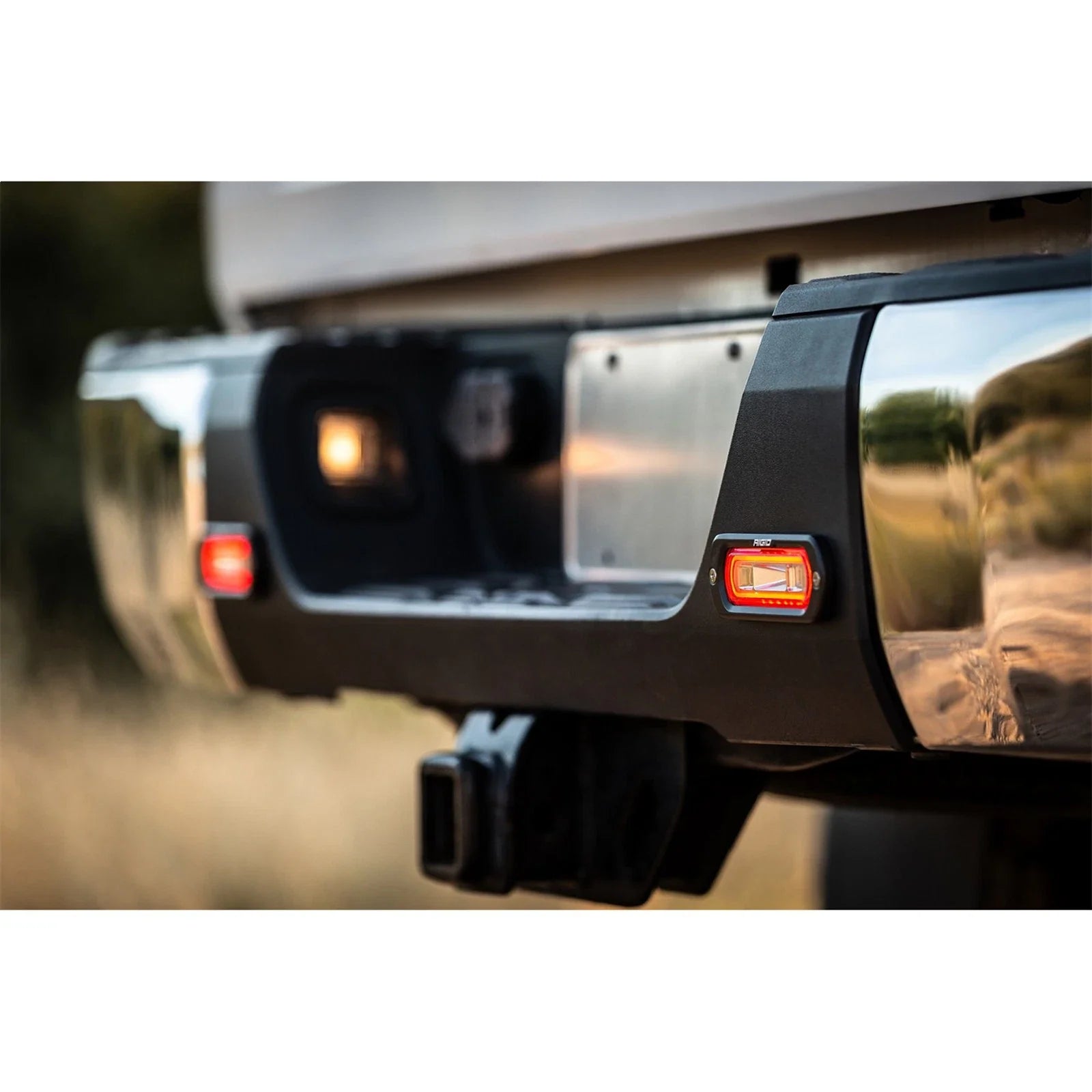 Rigid Industries SR-L Series Surface Mount LED Spreader Pair w/ Amber Halo - Universal