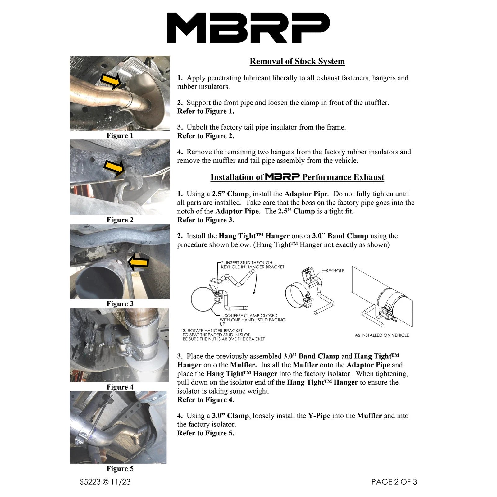 MBRP 19-20 Ford Ranger 2.3L T304 3in Dual Split Rear Outlet 4in OD Tips Cat Back Exhaust