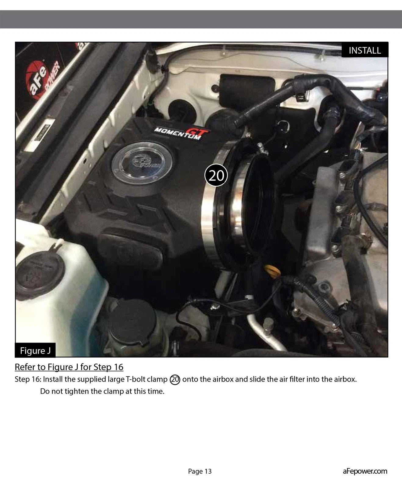 aFe Momentum GT Cold Air Intake System w/ Pro DRY S Filter Toyota FJ Cruiser 07-21 V6-4.0L