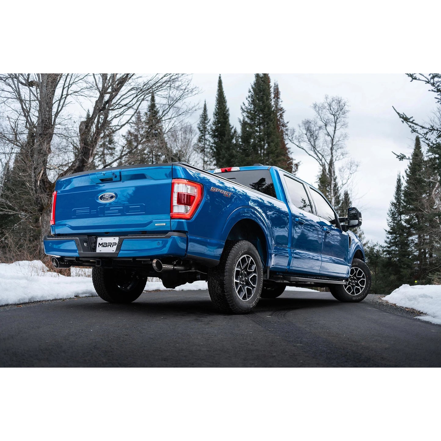 MBRP 2021+ F-150 2.7L/ 3.5L Ecoboost, 5.0L 3in Cat Back 2.5in Dual Split Rear - Aluminized Steel