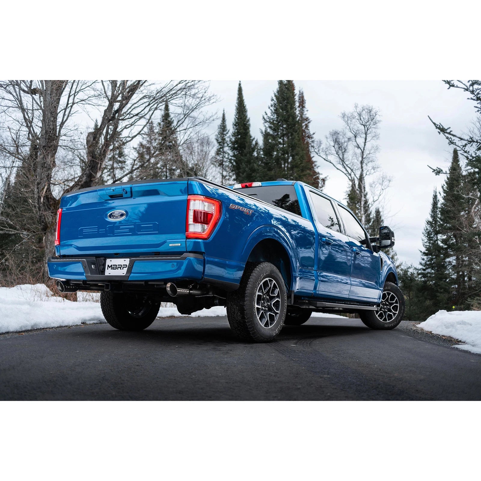 MBRP 2021+ F-150 2.7L/ 3.5L Ecoboost, 5.0L 3in Cat Back 2.5in Dual Split Rear - Aluminized Steel