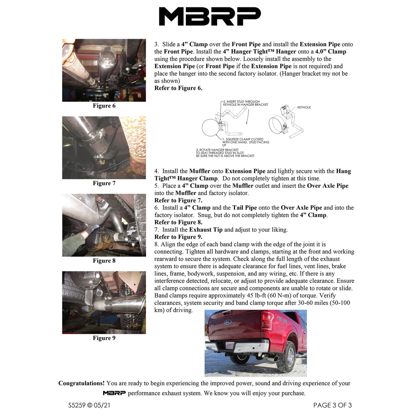 MBRP 2015 Ford F-150 2.7L / 3.5L EcoBoost 4in Cat Back Single Side T409 Exhaust System
