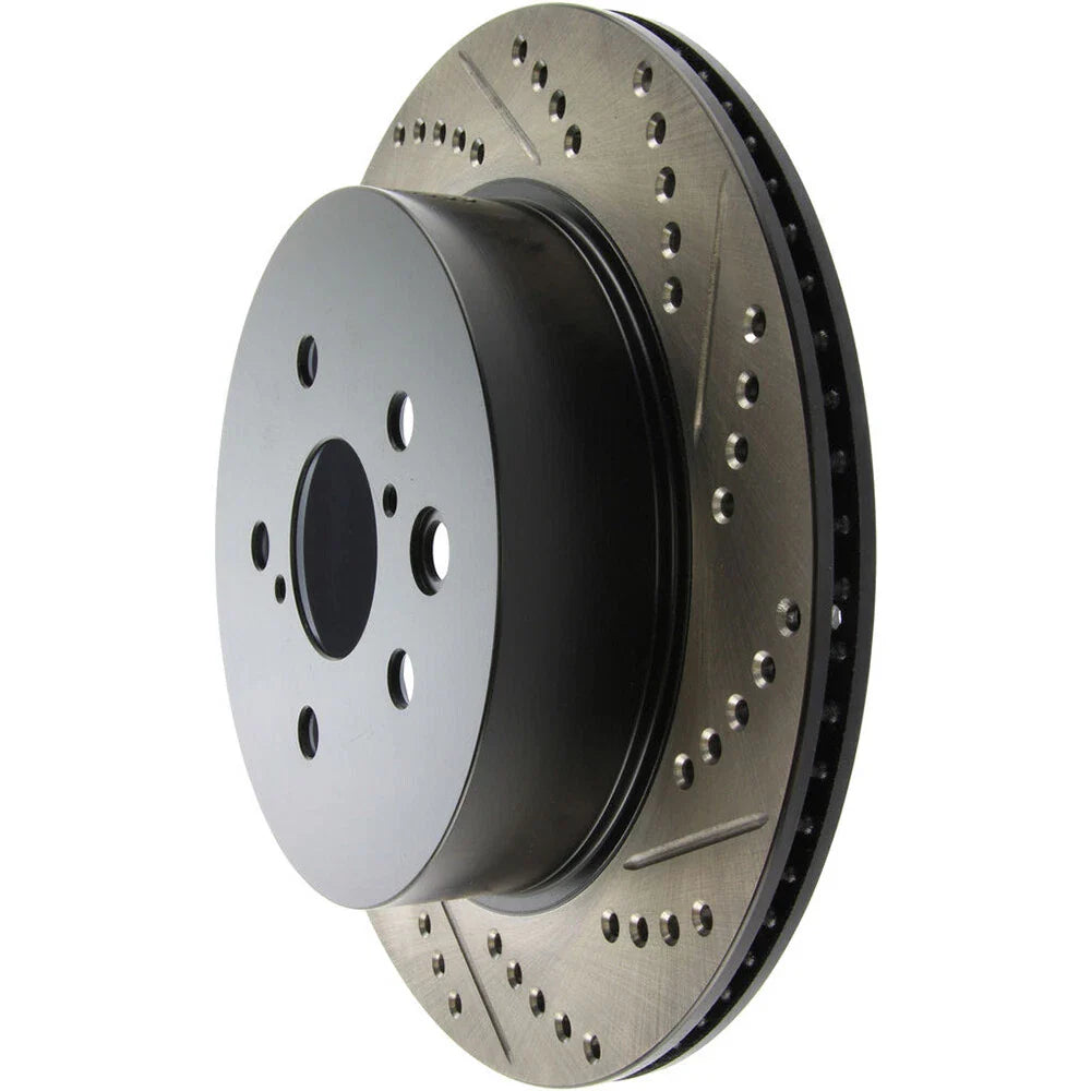 StopTech Power Slot 06-11 Lexus GS Series / 06-12 IS350 Rear Left Drilled & Slotted Rotor