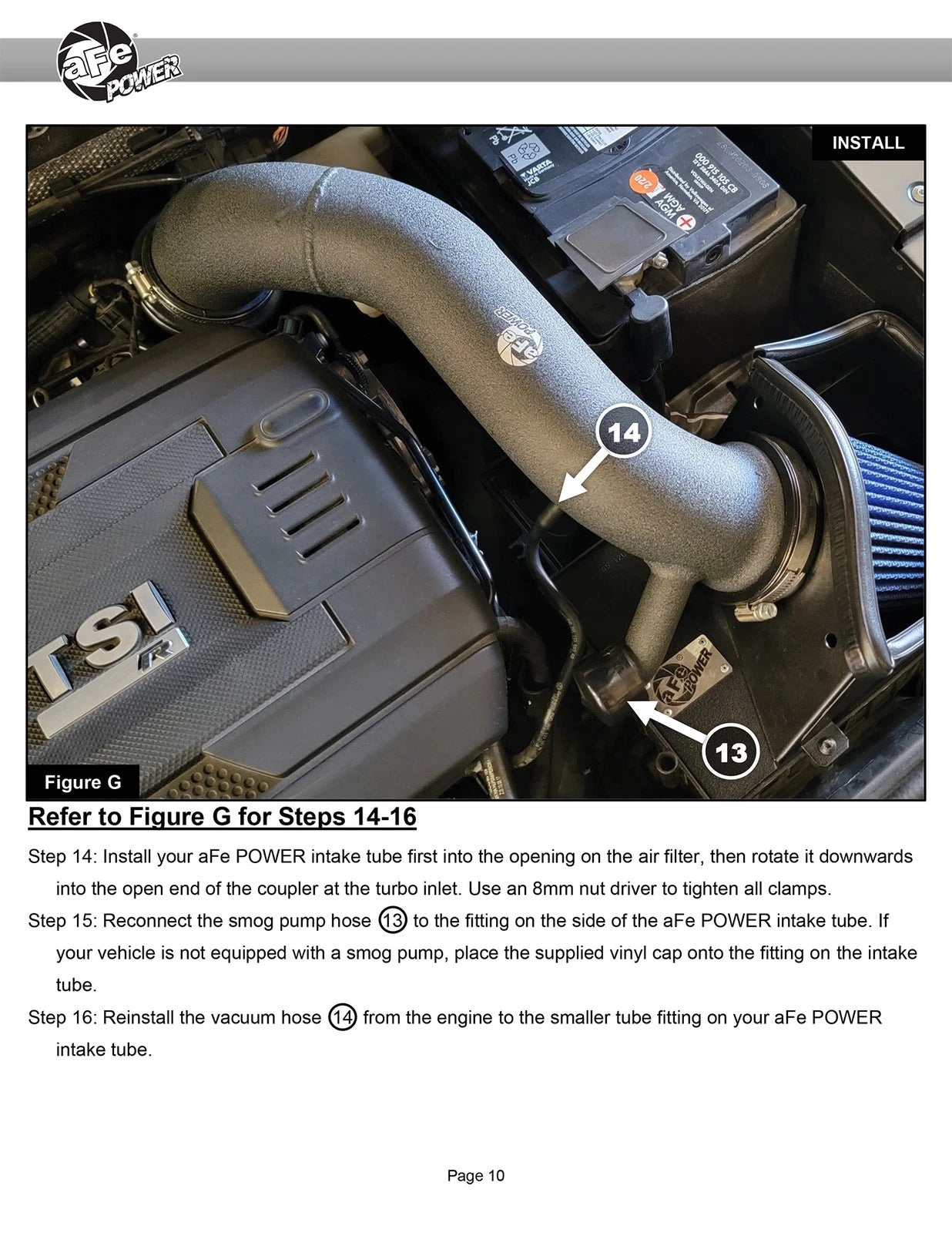 aFe 15-21 VW GTI L4 2.0L Rapid Induction Cold Air Intake System w/ Pro 5R Filter
