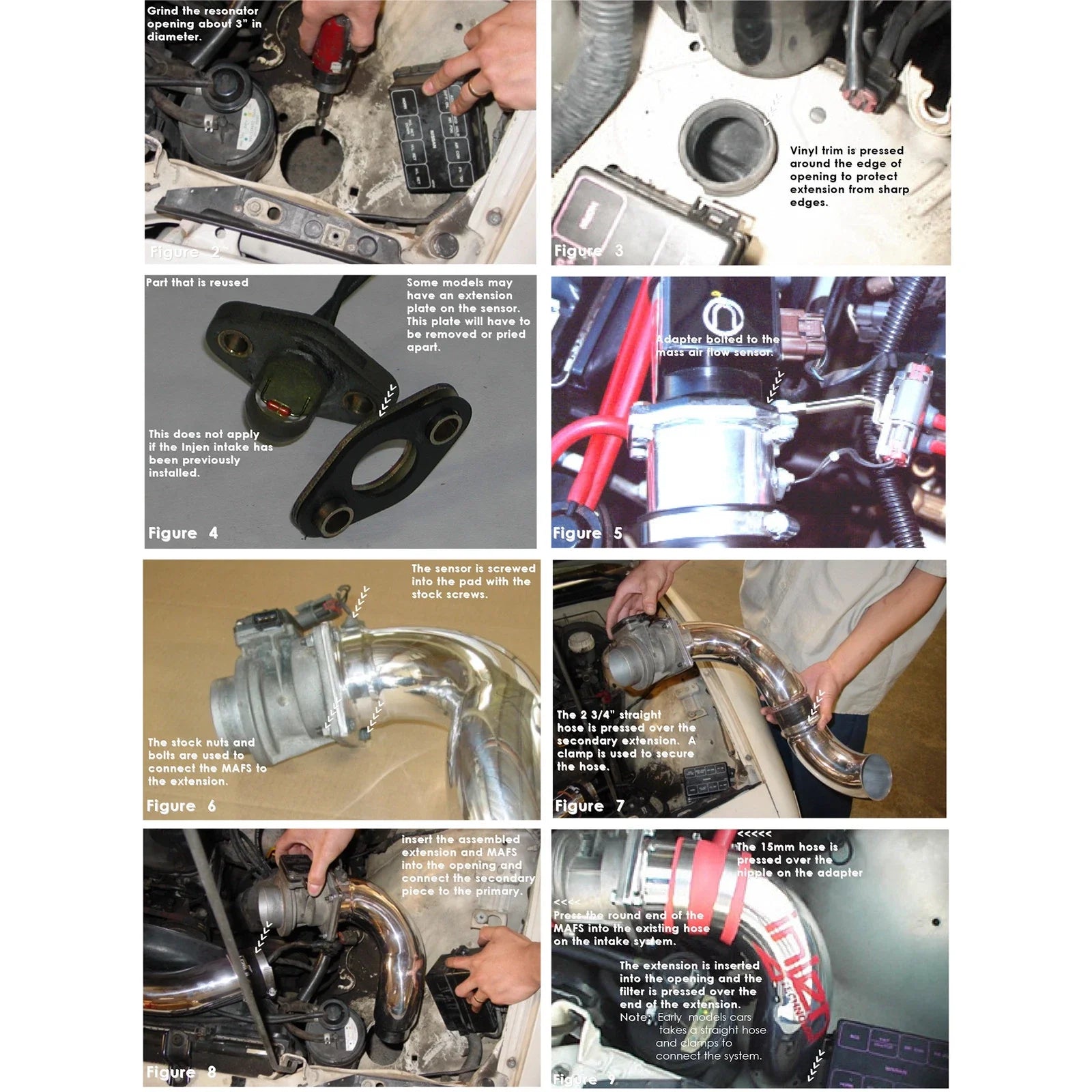 Injen 91-98 240SX 16 Valve Requires IS1900 IS1905 or IS1920 Polished Short Ram Intake Air Extens