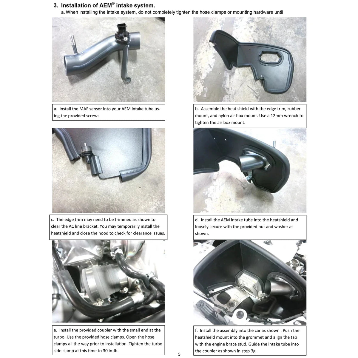 AEM 16-17 Chevrolet Malibu L4-1.5L F/l Cold Air Intake