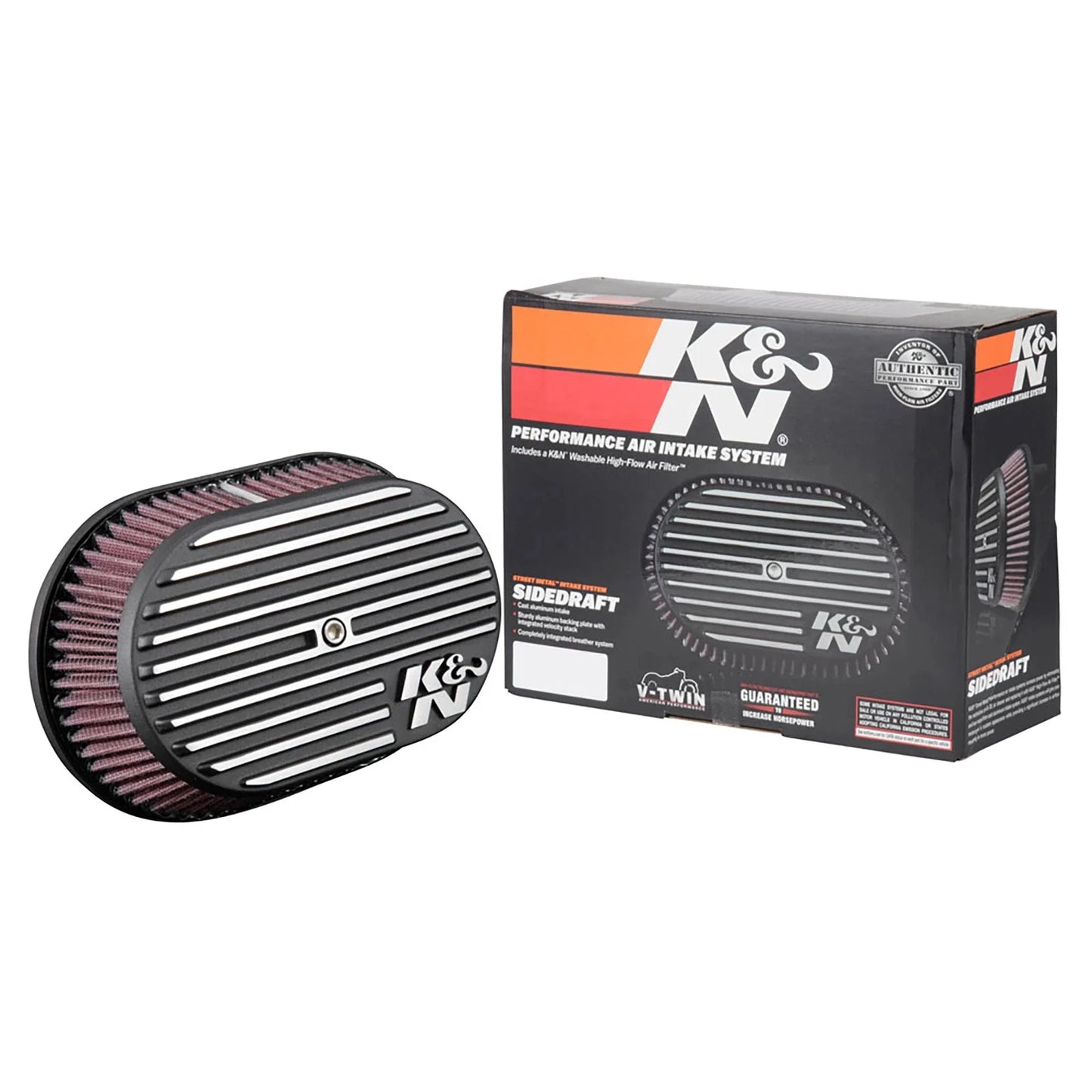 K&N Street Metal Intake System for 12-16 Harley-Davidson Road King 103cl Side Draft Touring
