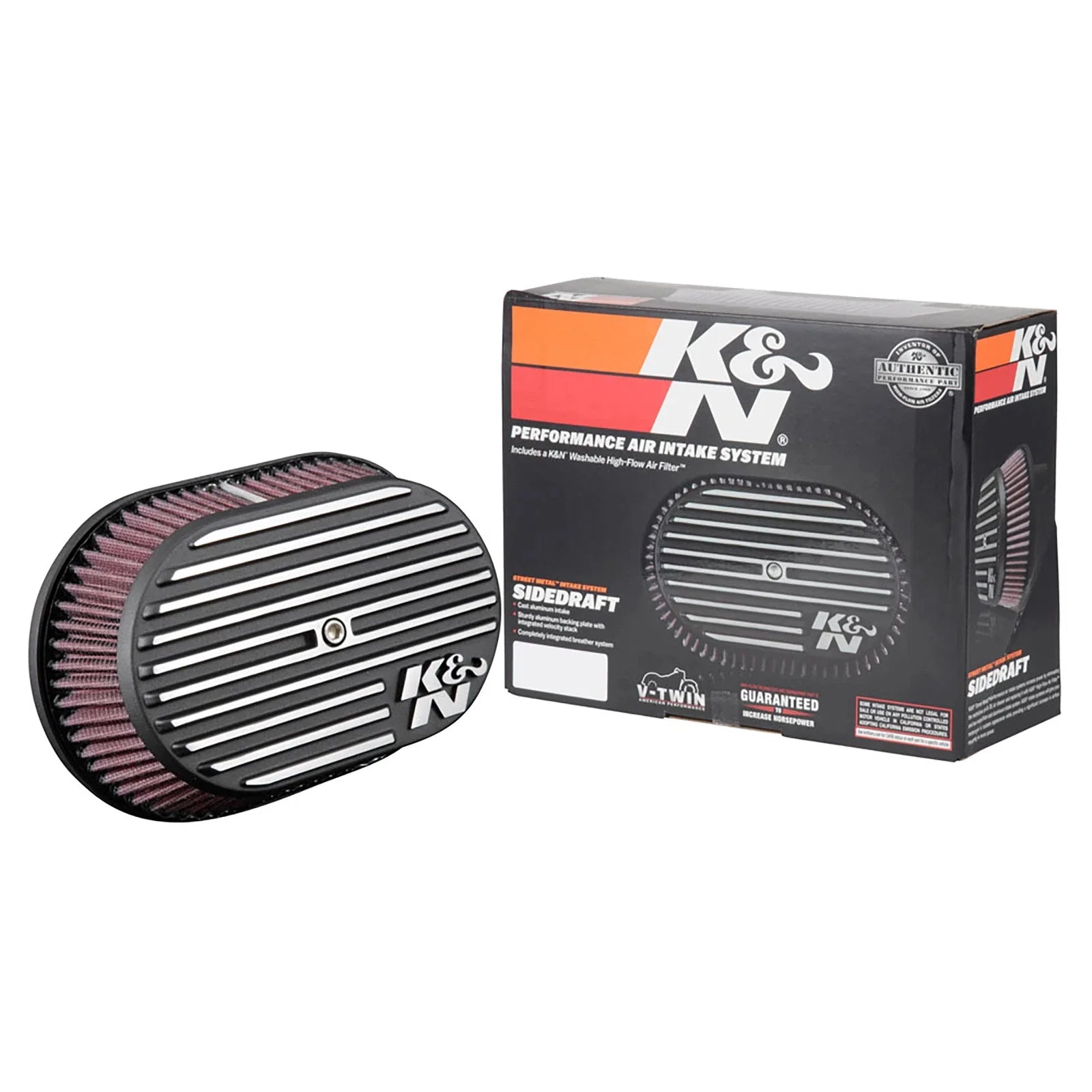 K&N Street Metal Intake System for 12-16 Harley-Davidson Road King 103cl Side Draft Touring
