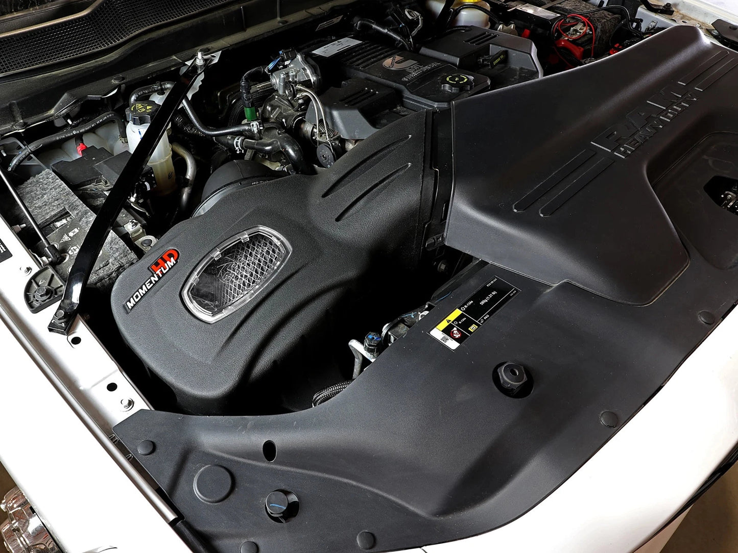 aFe POWER Momentum HD Cold Air Intake System w/ Pro Dry S Media 19-20 RAM Diesel Trucks L6-6.7L (td)