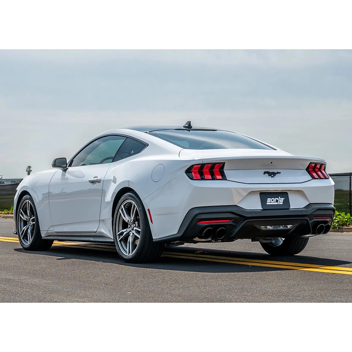 Borla 2024 Ford Mustang Ecoboost 2.3L ATAK Catback Exhaust Black Chrome w/ Quad Tip - Non-Active