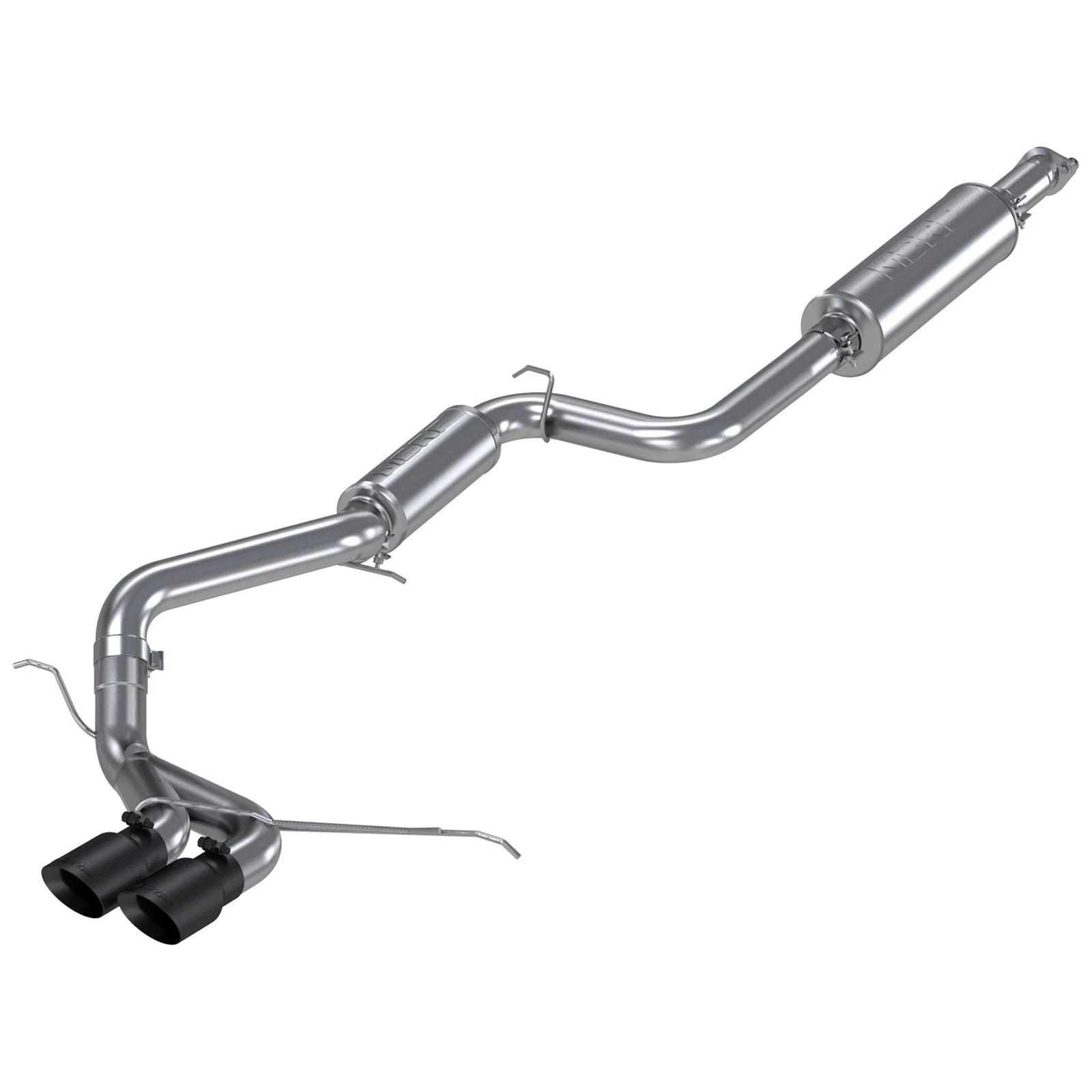 MBRP 13-17 Ford Focus ST 2.0L EcoBoost Dual Center Outlet T409 3in Cat Back w/ Black Tips