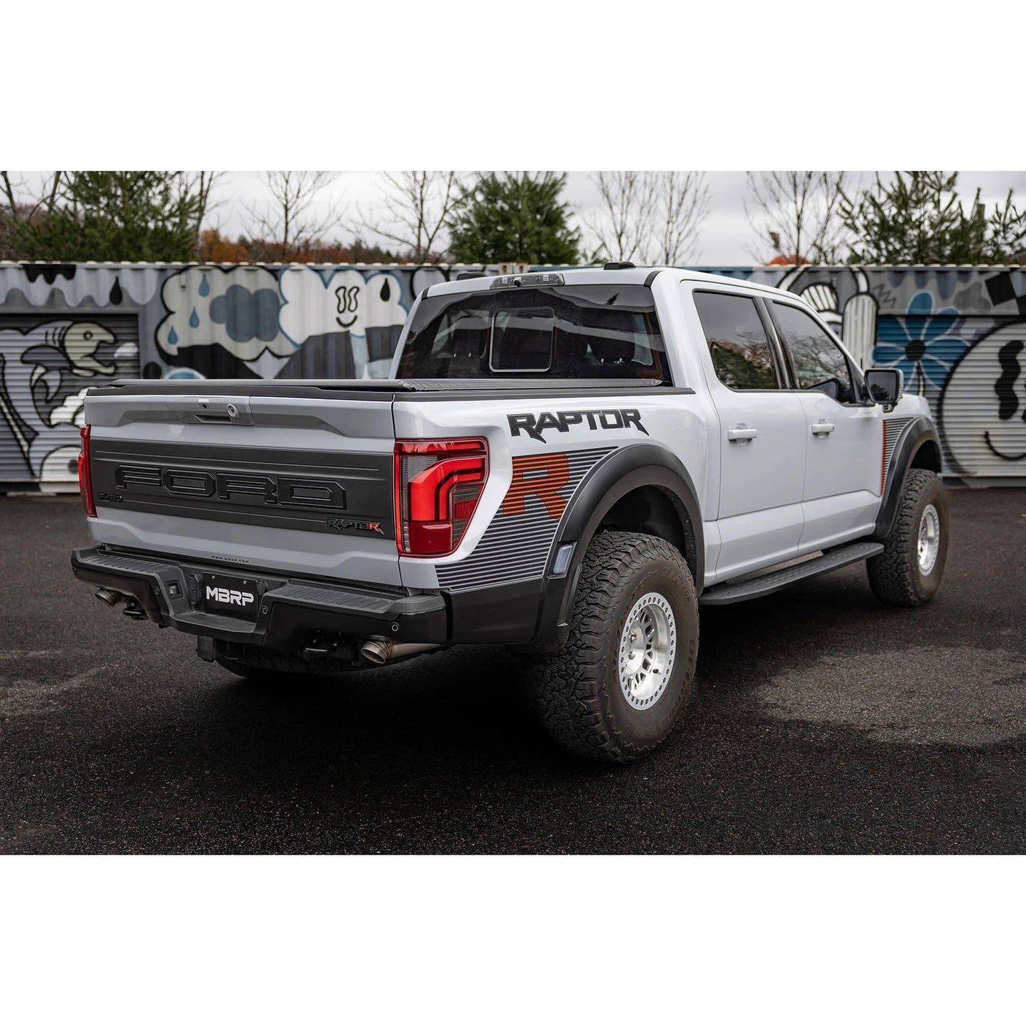 MBRP 2022+ Ford F-150 Raptor 3.5L / Raptor R 5.2L T304 3in Dual Rear Exit Turndown Axle Back Exhaust
