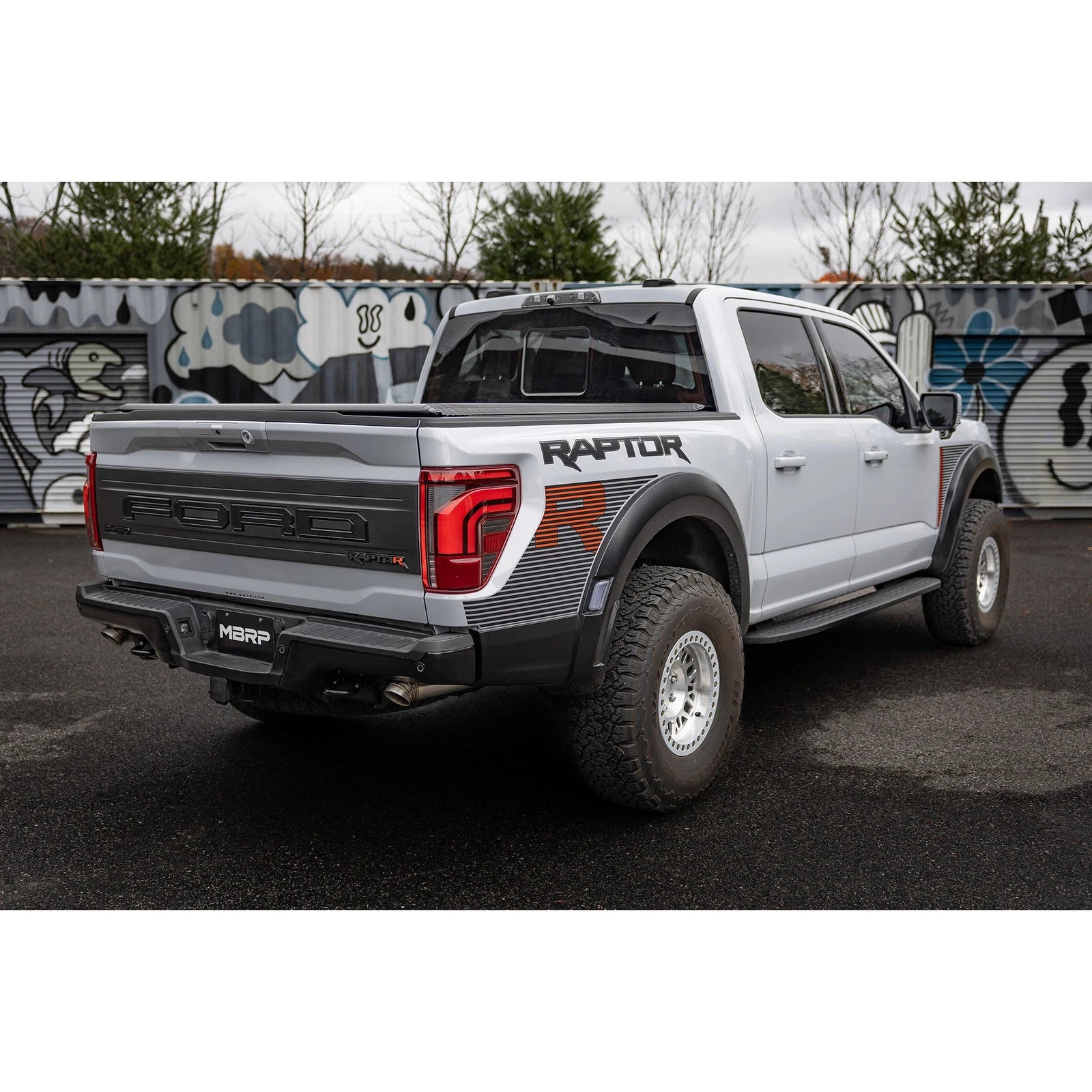 MBRP 2022+ Ford F-150 Raptor 3.5L / Raptor R 5.2L T304 3in Dual Rear Exit Turndown Axle Back Exhaust