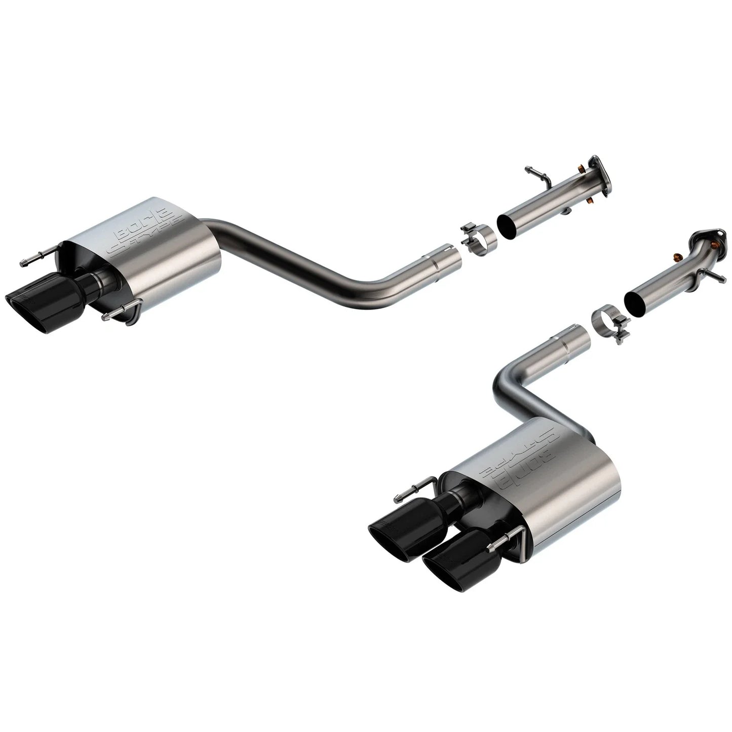 Borla 15-24 Lexus RC F Axle-Back Exhaust System S-Type - Black Chrome