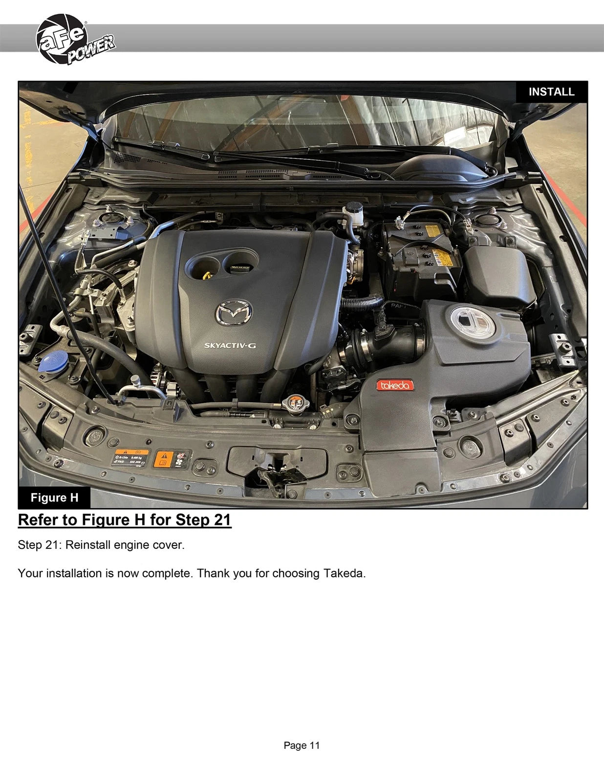 aFe Takeda Momentum Pro 5R Cold Air Intake System 19-21 Mazda L4 2.5L