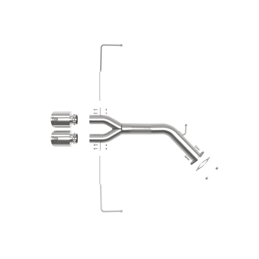 aFe Takeda 3in-2.5in 304 SS Axle-Back Exhaust w/Polished Tip 19-20 Hyundai Veloster I4-1.6L(t)