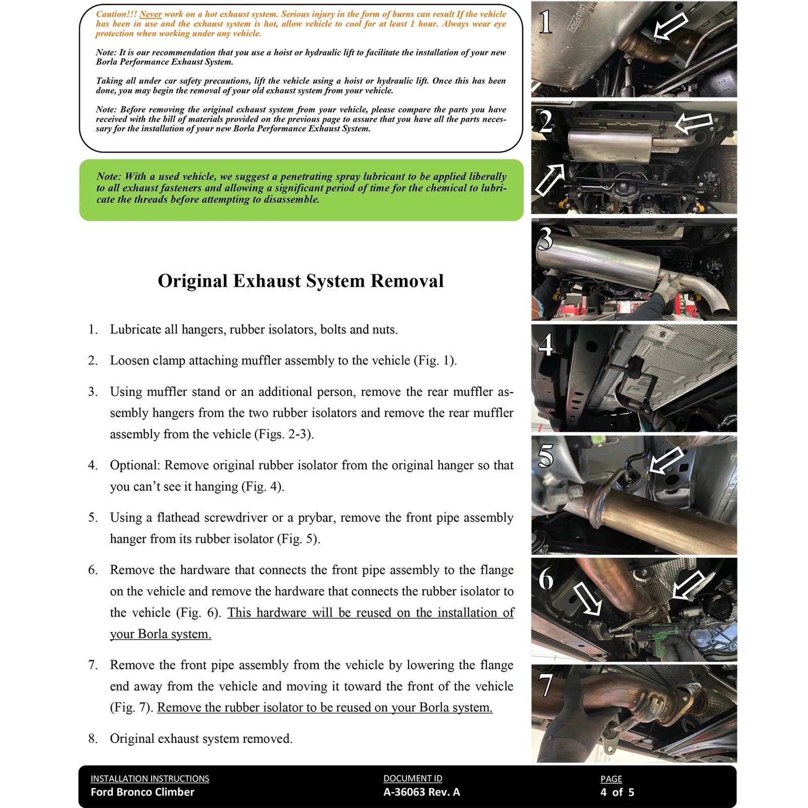Borla 21-22 Ford Bronco 2.7L 2DR/4DR T-304 Stainless Steel Cat-Back Touring Exhaust - Brushed