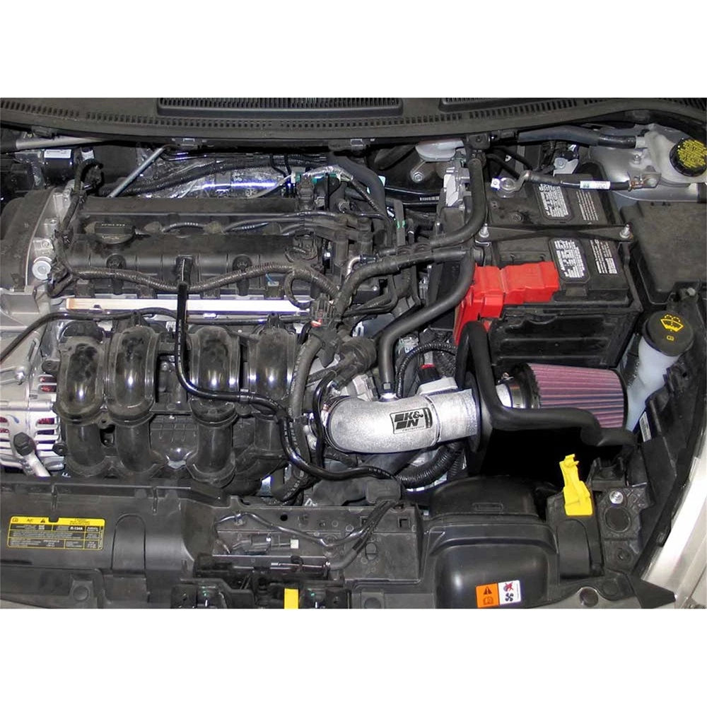 K&N 11-12 Ford Fiesta 1.6L L4 Silver Typhoon Performance Intake