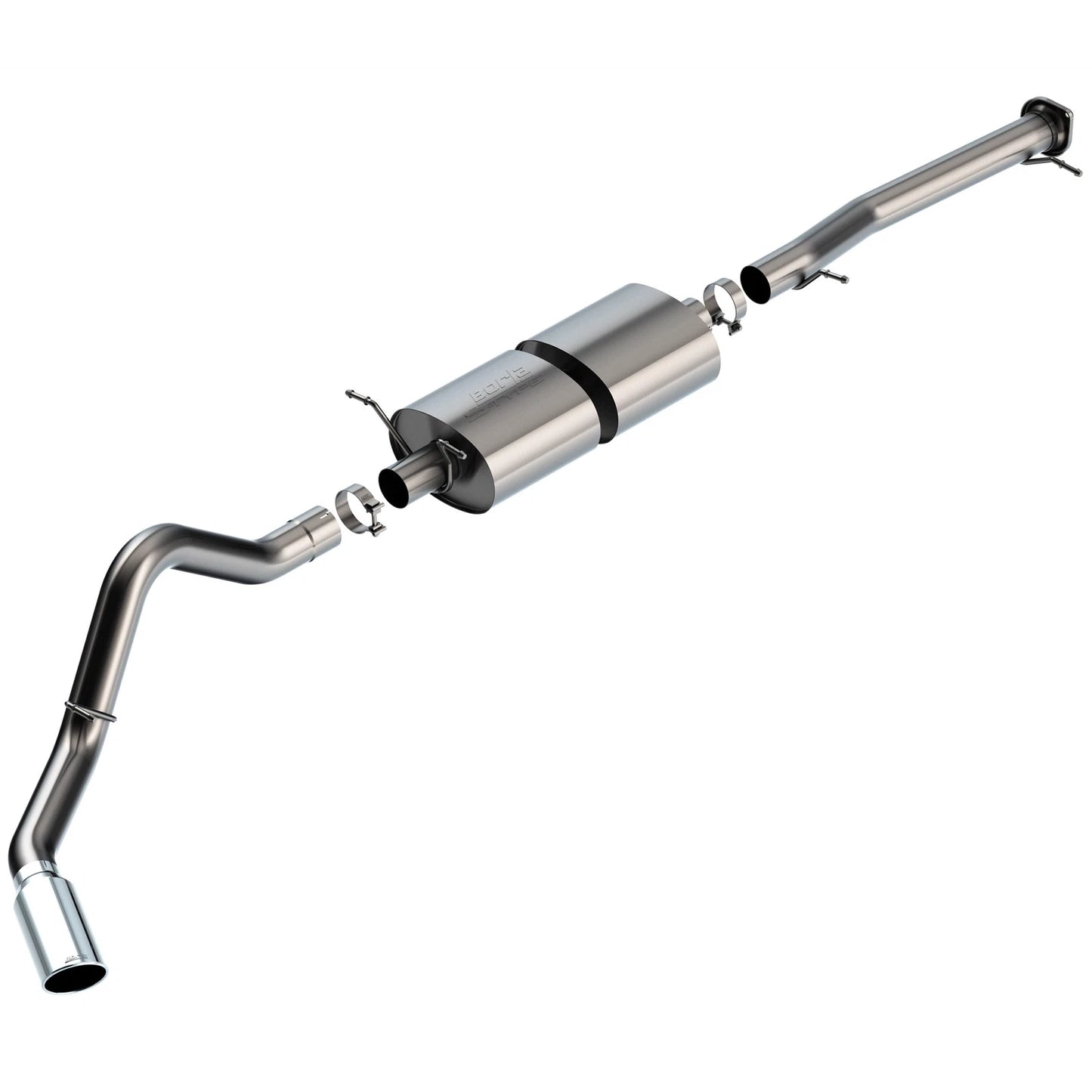 Borla 20-22 Chevrolet/GMC Silverado/Sierra 6.6L T-304 SS Cat-Back S-Type Exhaust - Brushed