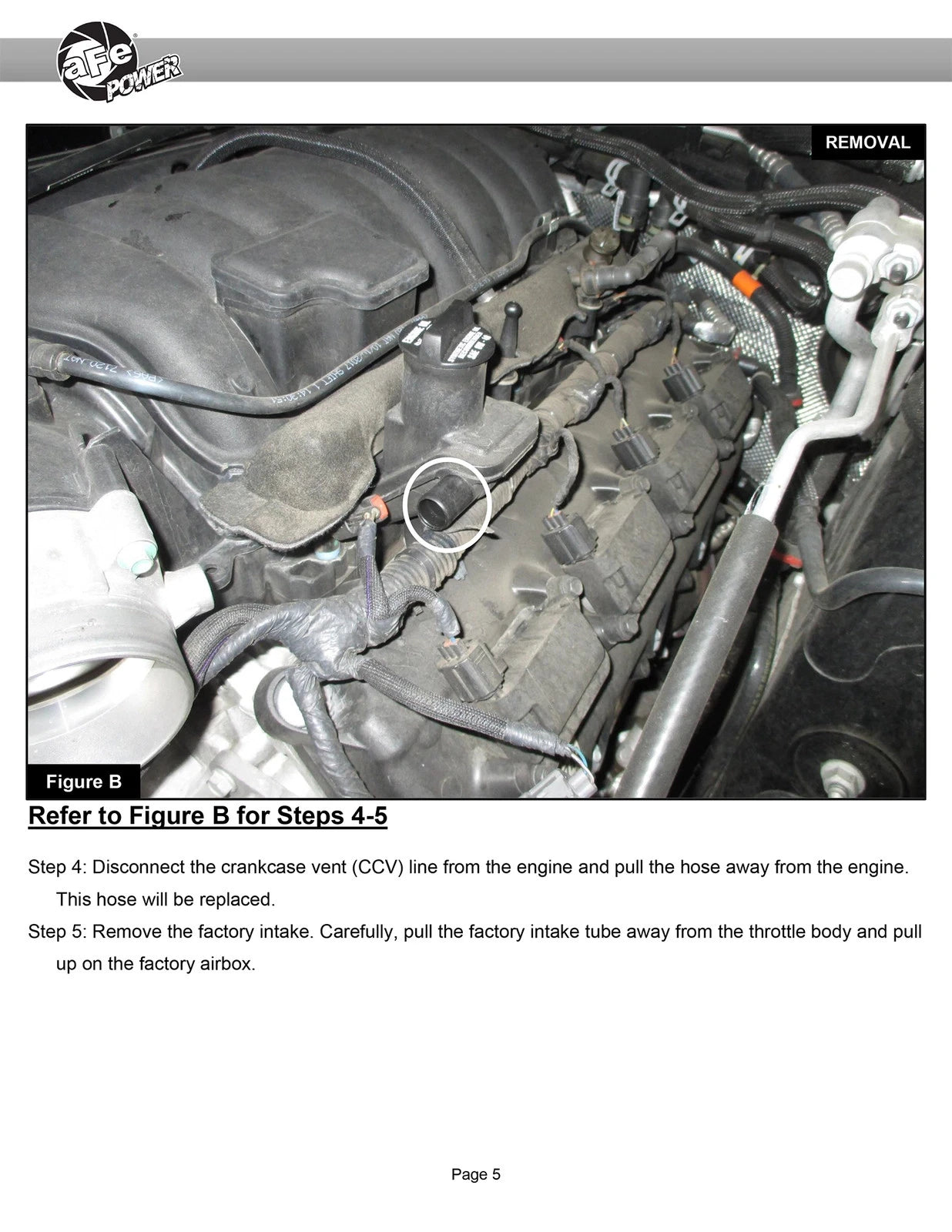 aFe 12-21 Jeep Grand Cherokee 6.4L Track Series Carbon Fiber Cold Air Intake System w/Pro 5R Filter