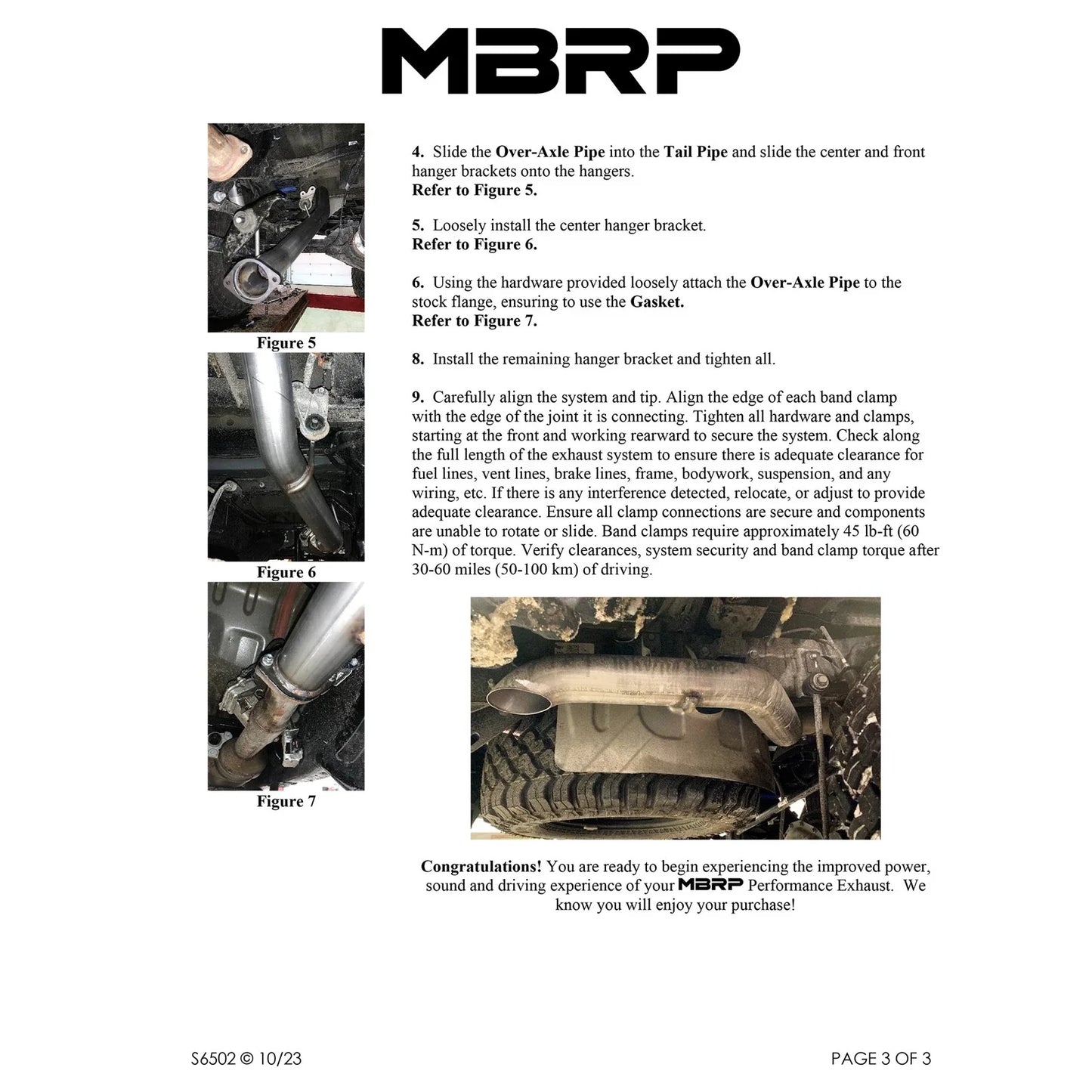 MBRP 2021+ JEEP Gladiator JT 3.0L EcoDiesel XP Series T304SS 3in Filter Back w/ Rear Turn Down
