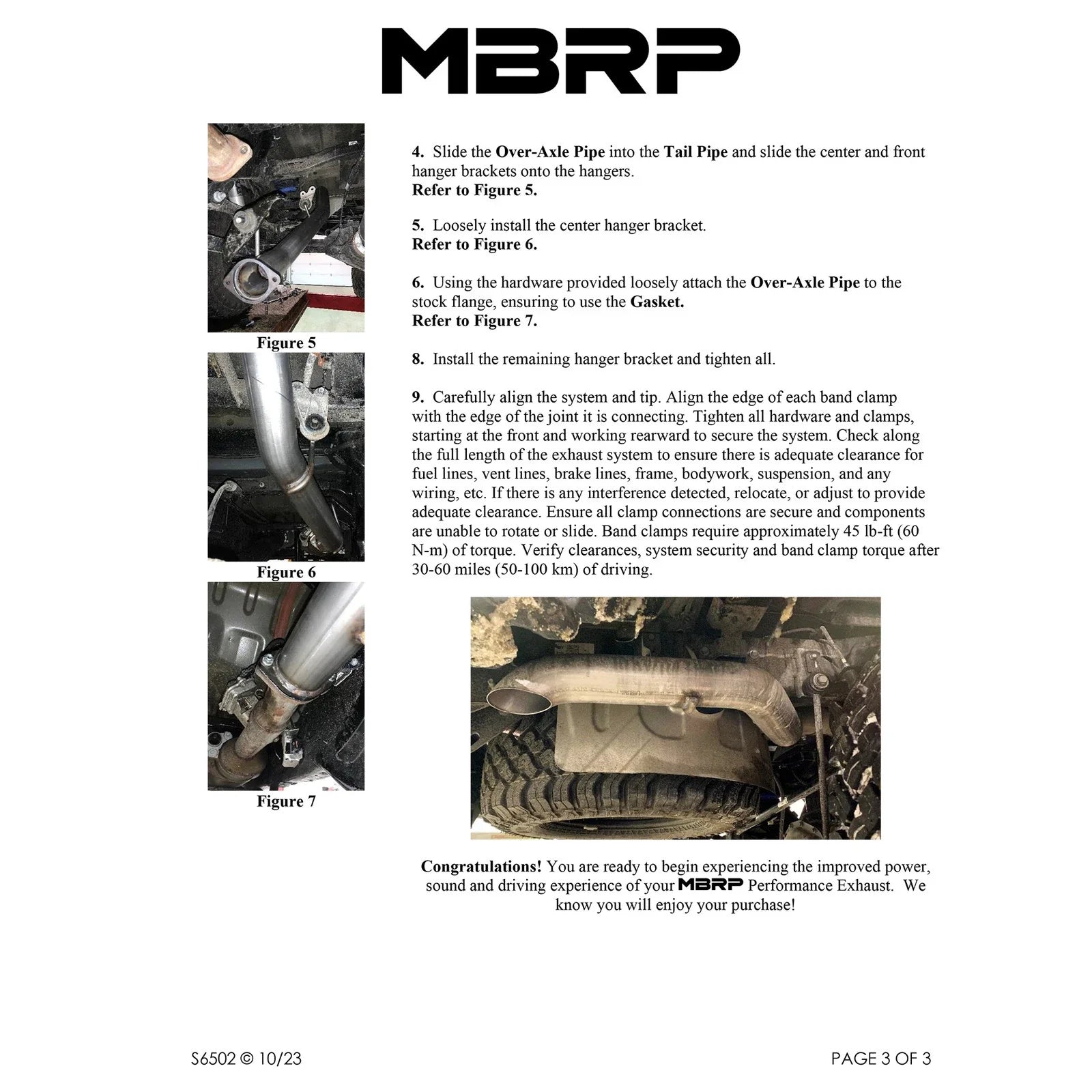 MBRP 2021+ JEEP Gladiator JT 3.0L EcoDiesel XP Series T304SS 3in Filter Back w/ Rear Turn Down