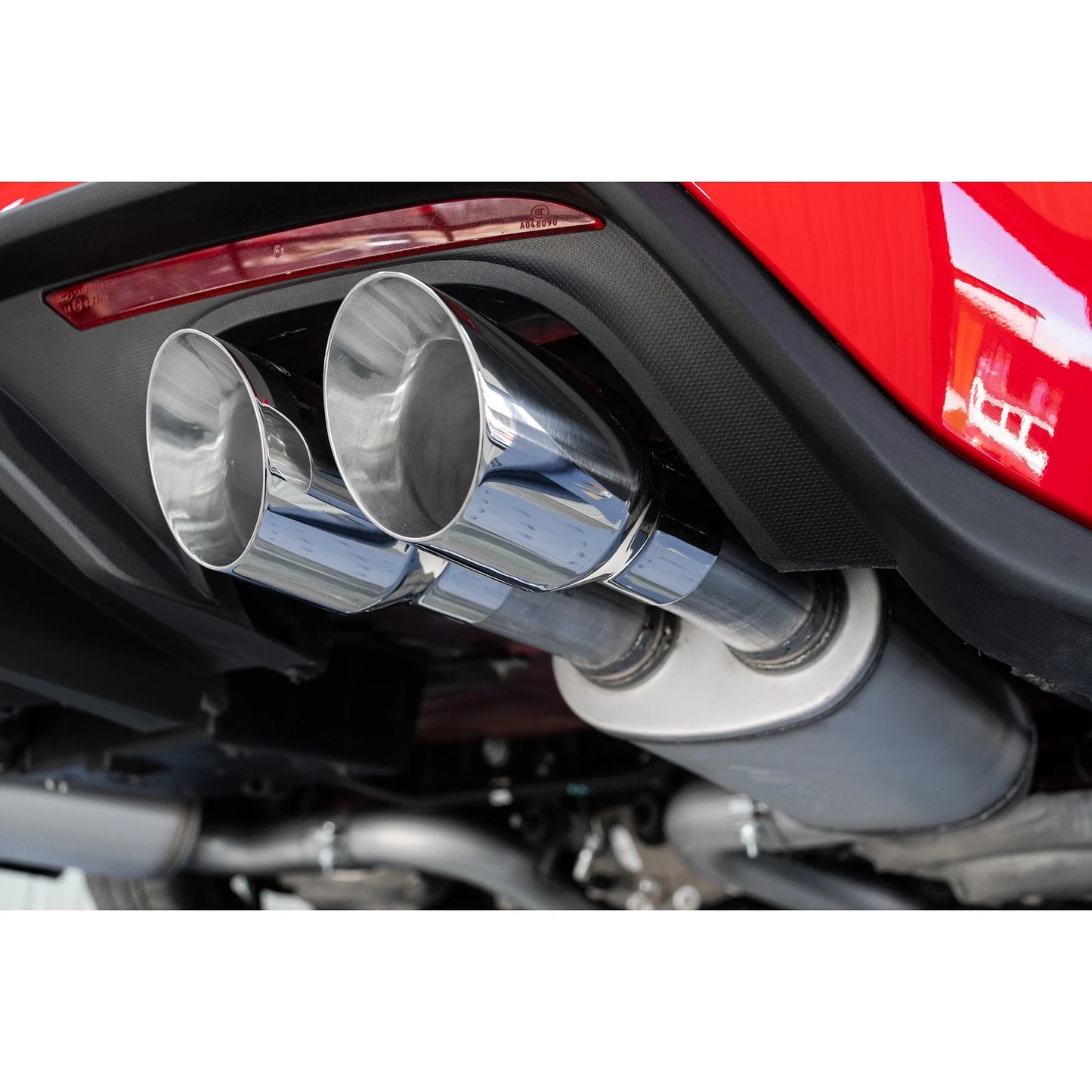 MBRP 18-19 Ford Mustang GT 5.0 3in Dual Split Rear AL Cat Back w/ Quad 4.0in Dual Wall Tips