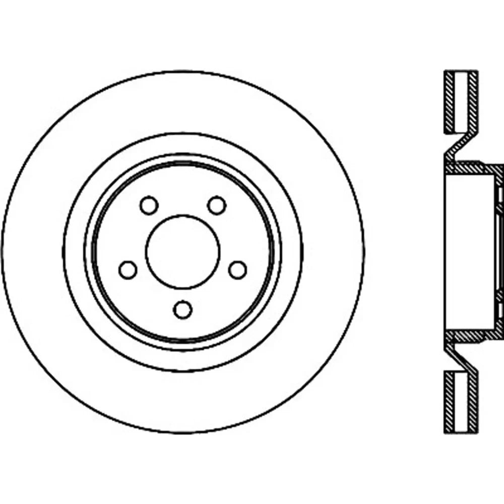 StopTech SportStop 06-09 Chrysler SRT-8 Front Right Drilled & Slotted Rotor