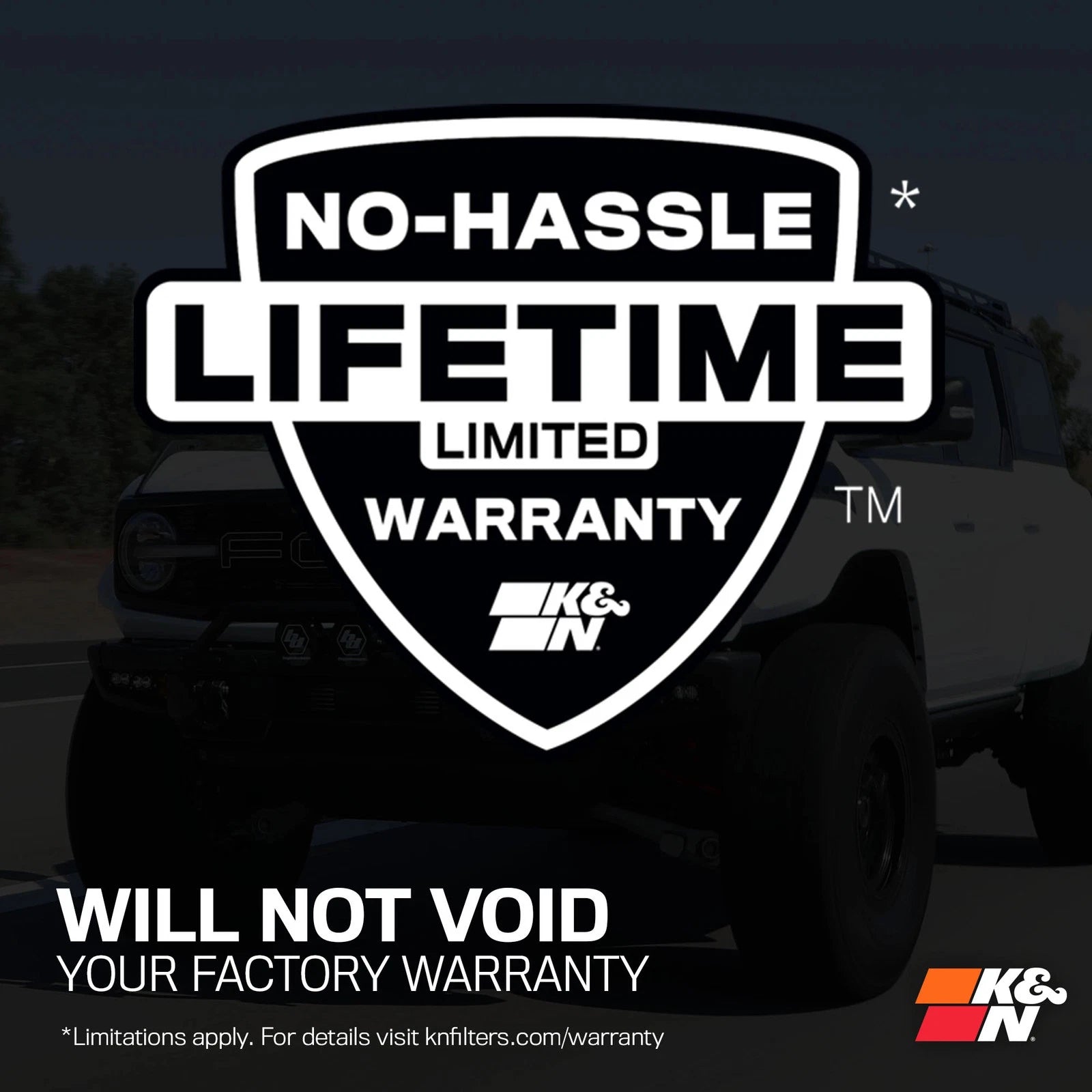 K&N 2023 Ford Bronco Raptor V6 3.0L F/I 63 Series AirCharger Performance Air Intake System