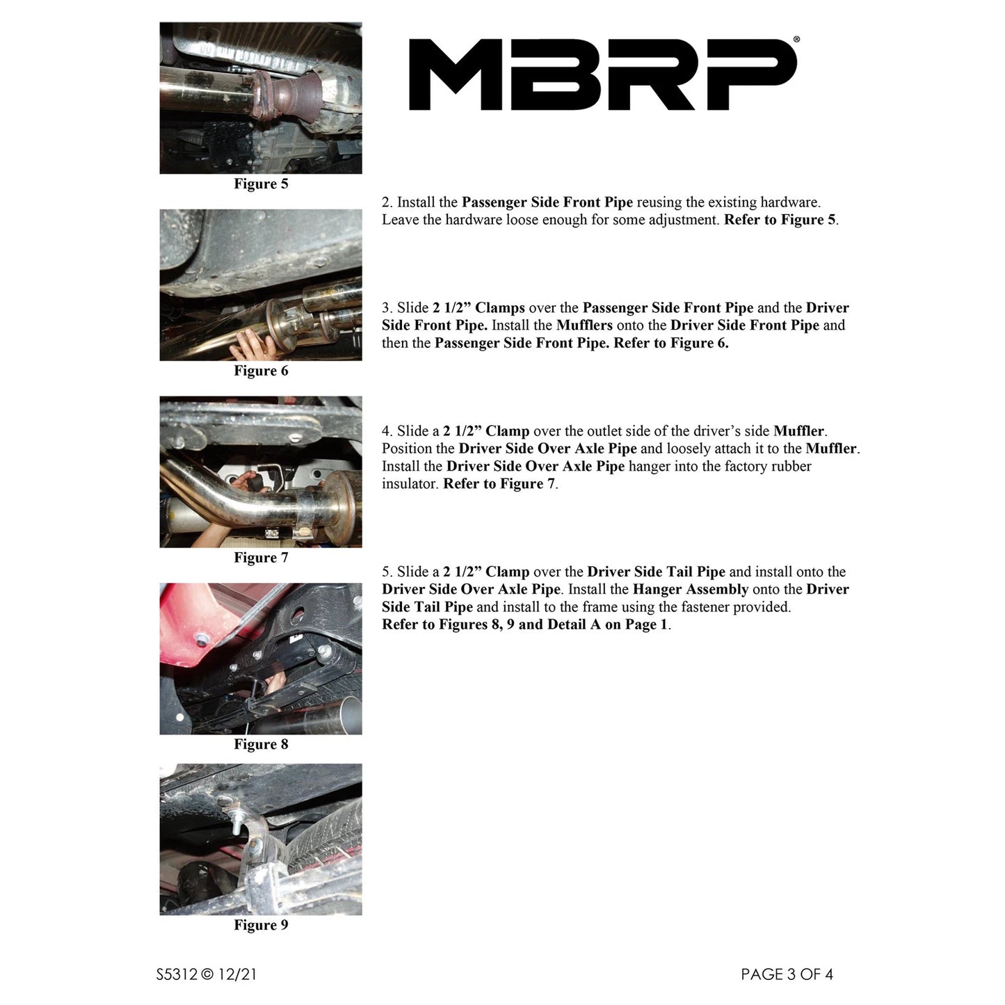MBRP 2009-2010 Toyota Tundra 5.7L EC-Std. & SB/CC-SB Cat Back Dual Split Rear