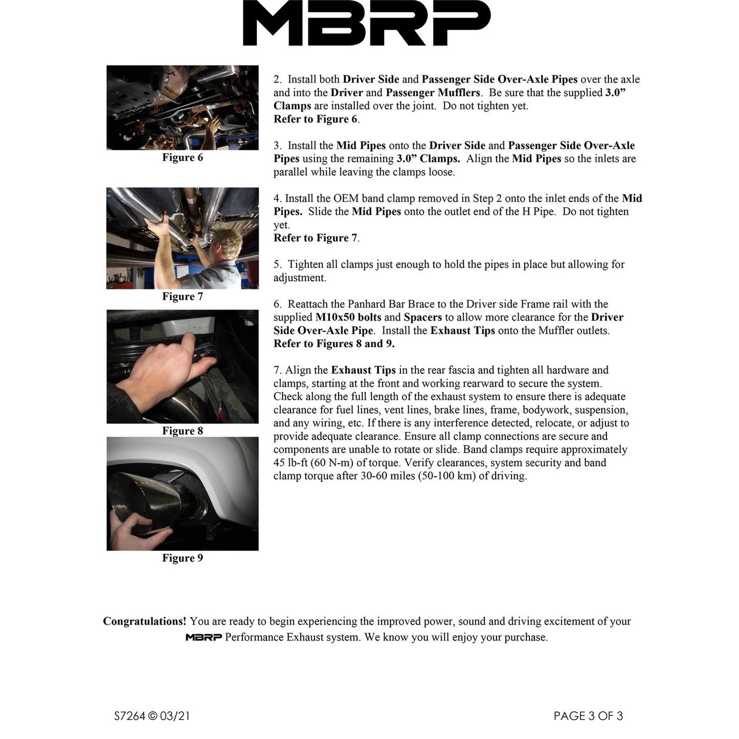 MBRP 11-14 Ford Mustang GT 5.0L Dual Split Rear Race Version T409 3in Cat Back Exhaust System