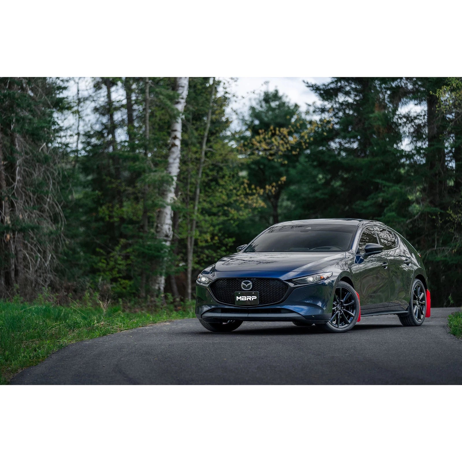 MBRP 19-23 Mazda 3 Hatchback T304SS 2.5in Axle-Back, Dual Rear Exit Street Profile