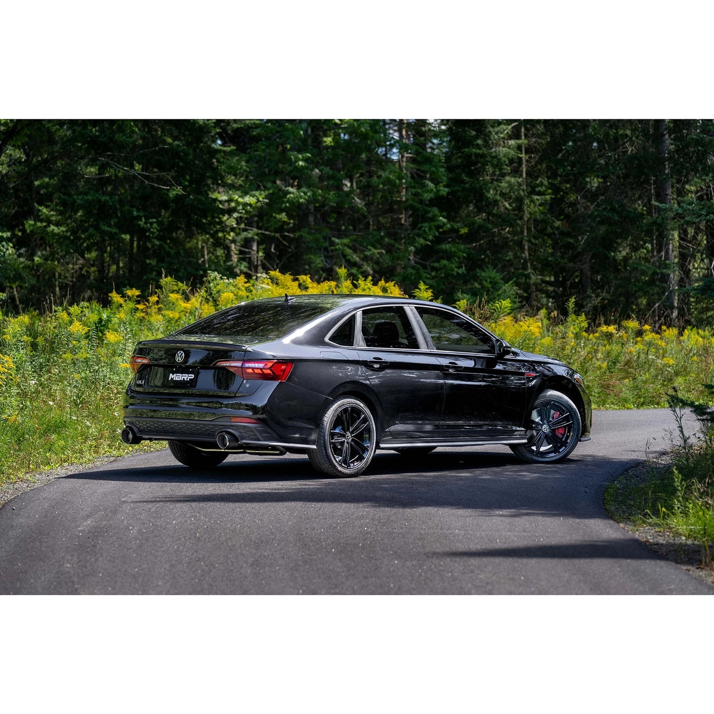 MBRP 2022 VW Jetta GLI 2.0 TSI 3in Cat Back T304 SS 2.5in Dual Split Rear w/ Carbon Fiber Tips