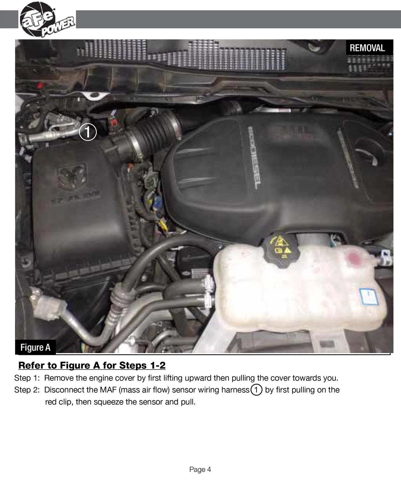 aFe Momentum HD AIS PRO 5R Intake 2014 RAM 1500 EcoDiesel V6-3.0L (td)