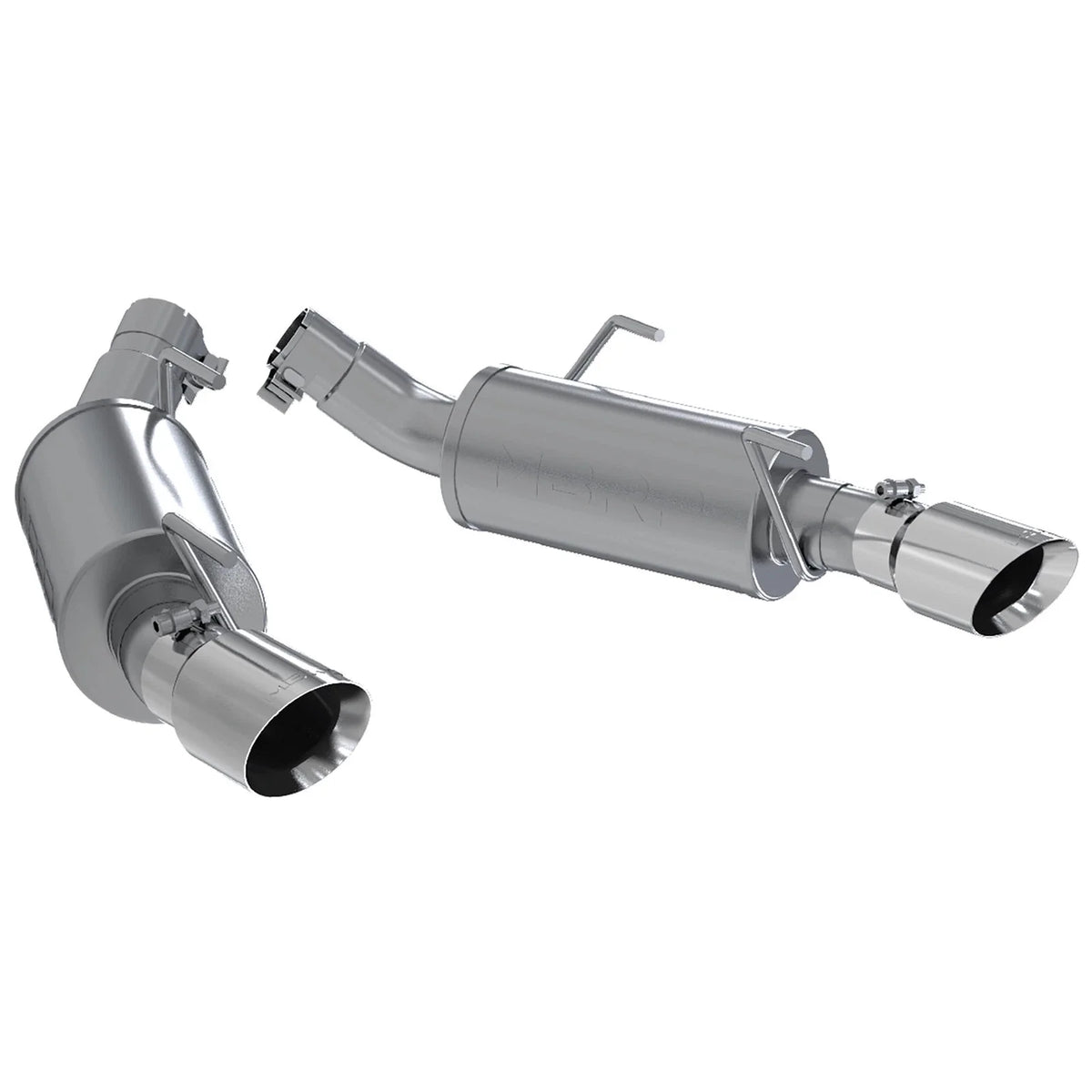 MBRP 05-10 Ford Mustang GT 5.0/Shelby GT500 Dual Mufflers Axle Back Split Rear T304