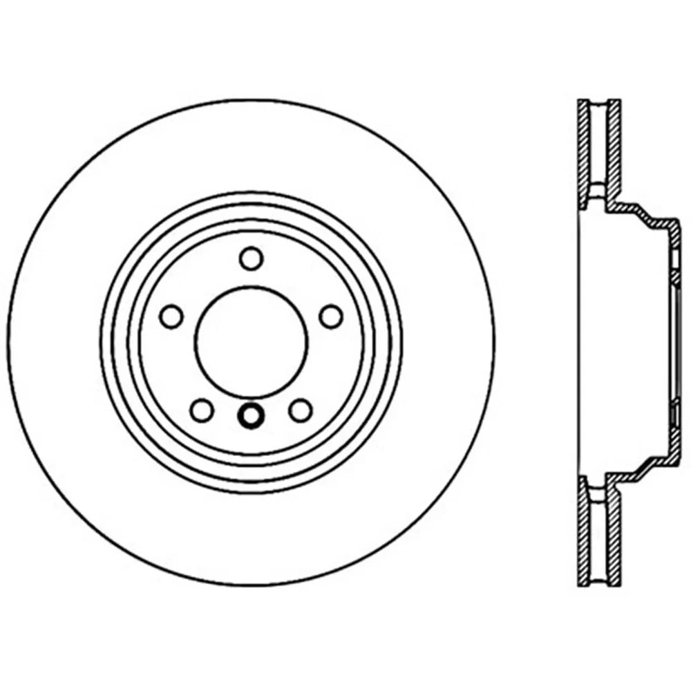 StopTech 07-09 BMW 335 (E90/E92/E93) Slotted & Drilled Right Front Rotor