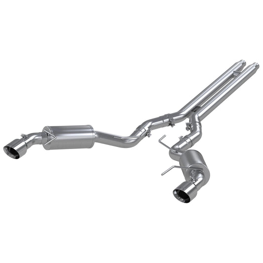 MBRP 15 Ford Mustang GT 5.0 3in Cat Back Dual Split Rear Street Version 4.5in Tips - T409