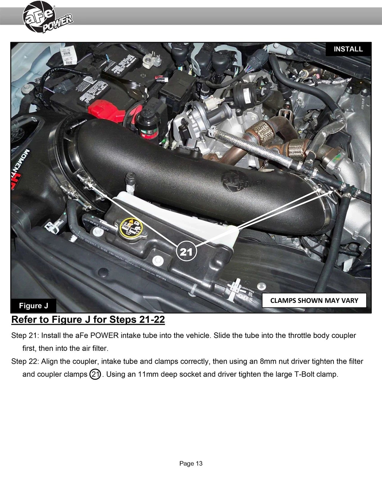 aFe 20-24 Ford Diesel Trucks V8-6.7L (td) Momentum HD Cold Air Intake System w/ Pro 10R Filter