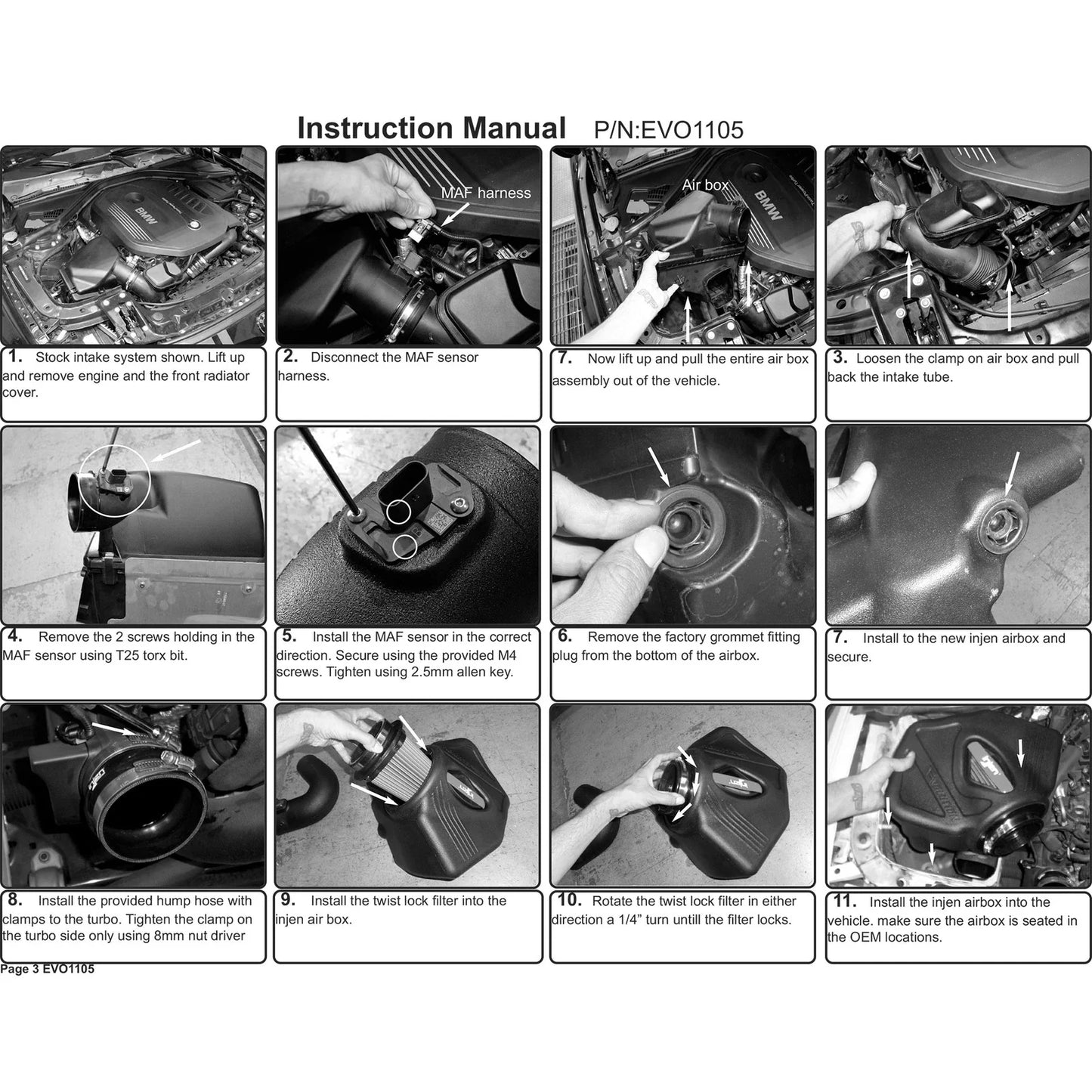 Injen 16-19 BMW 340/ 440/ M140/ M240 i/ix 3.0T (B58) Evolution Intake