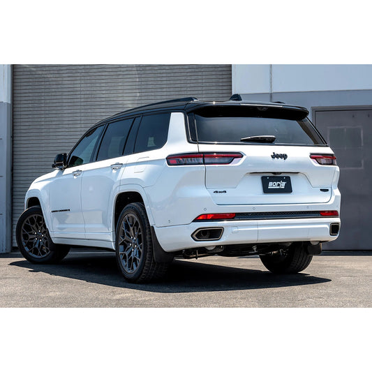 Borla 21-24 Jeep Grand Cherokee 5.7L S-Type Cat-Back - Factory Valance Tips