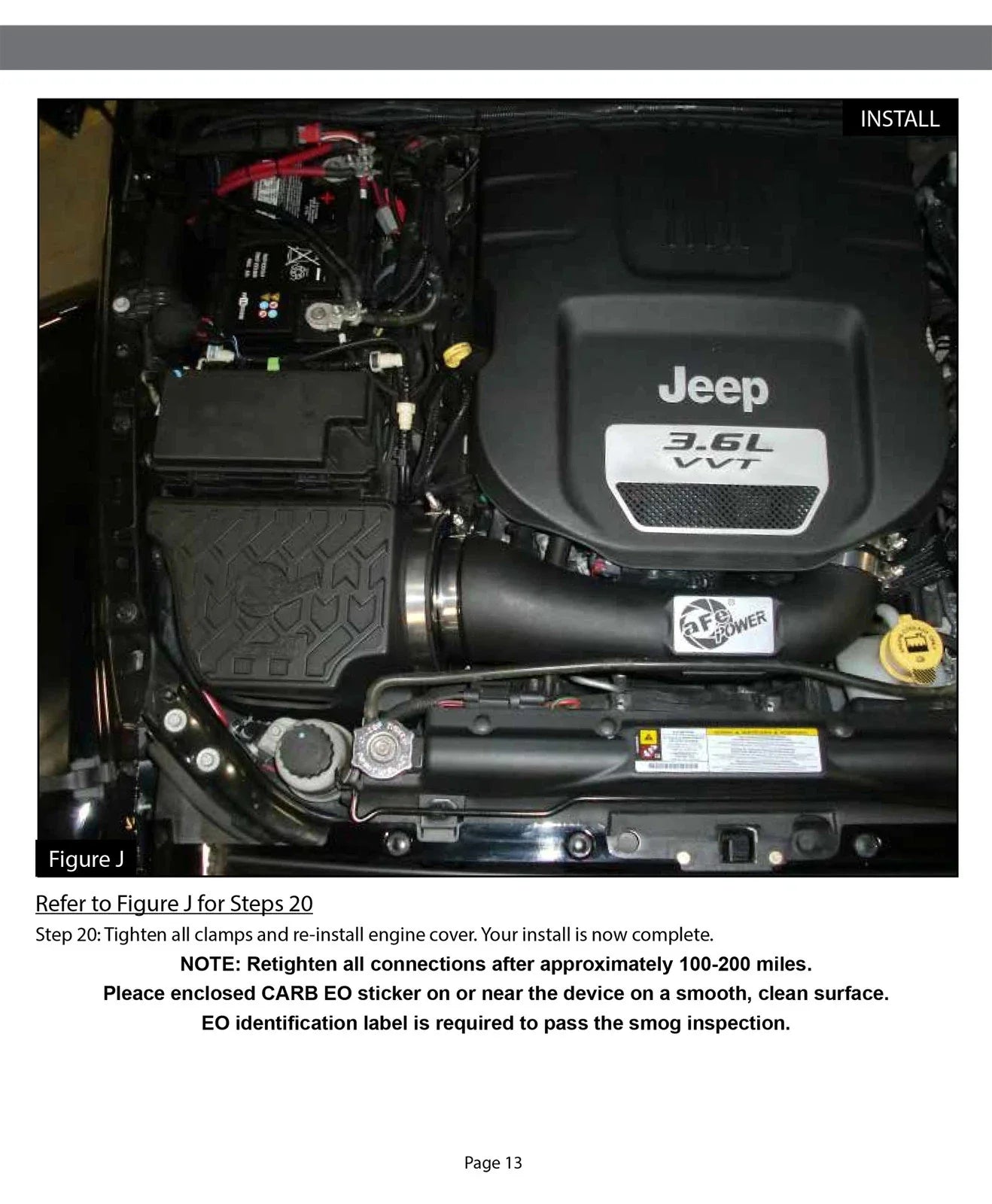 aFe Momentum GT PRO GUARD7 Cold Air Intake System 12-18 Jeep Wrangler (JK) V6 3.6L
